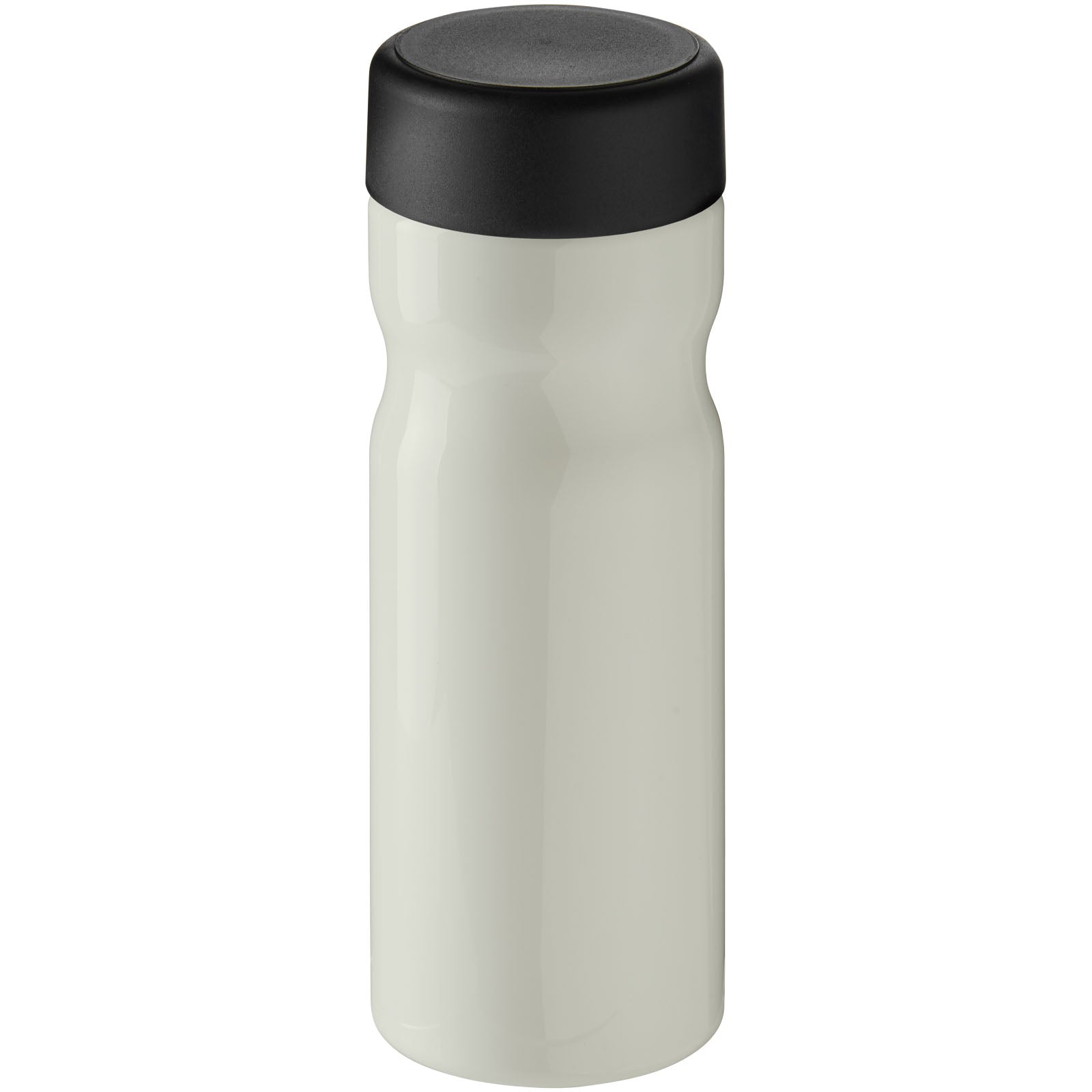 H2O Active® Eco Base 650 ml Sportflasche mit Drehdeckel – Elfenbeinweiß und Schwarz