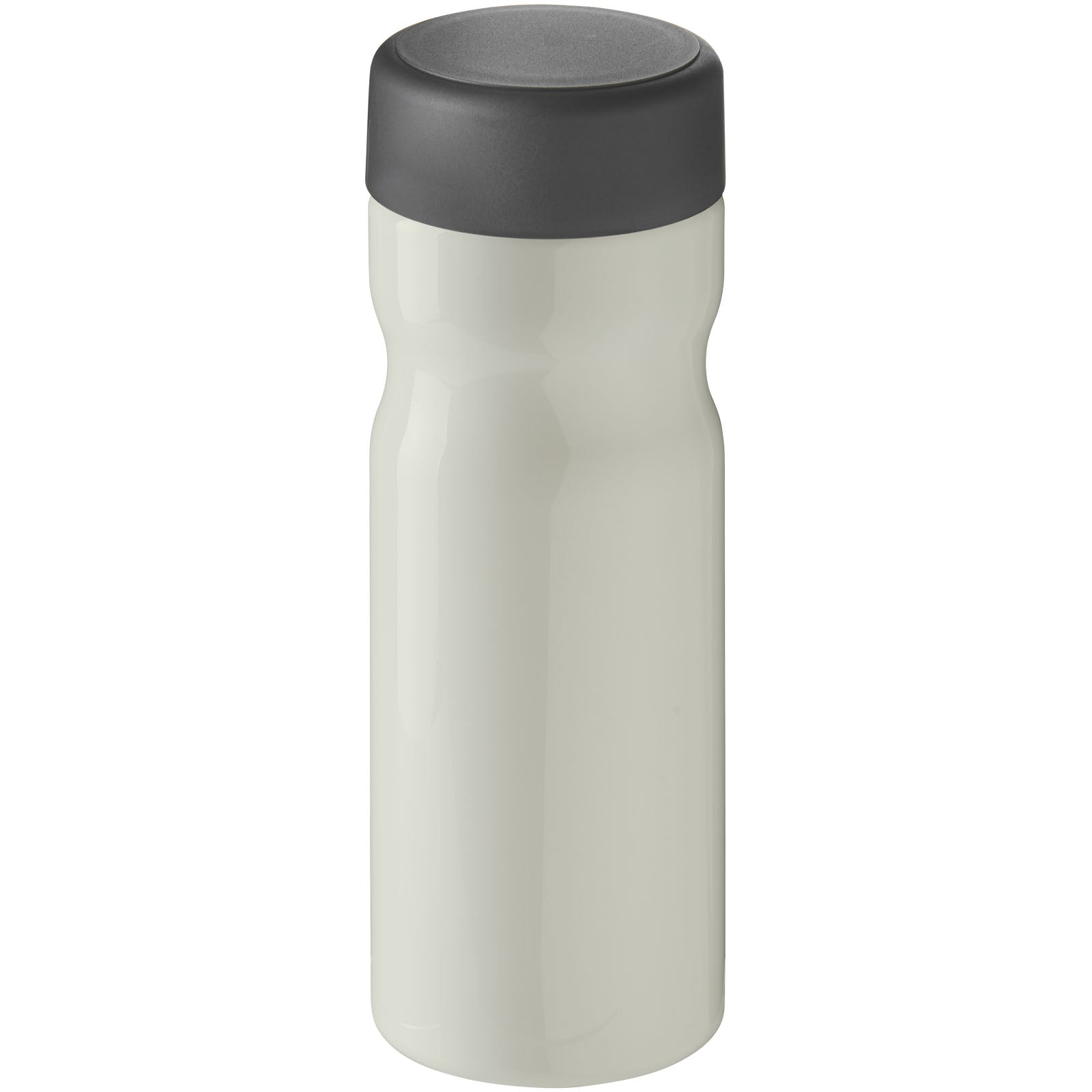 H2O Active® Eco Base 650 ml Sportflasche mit Drehdeckel – Elfenbeinweiß und Grau