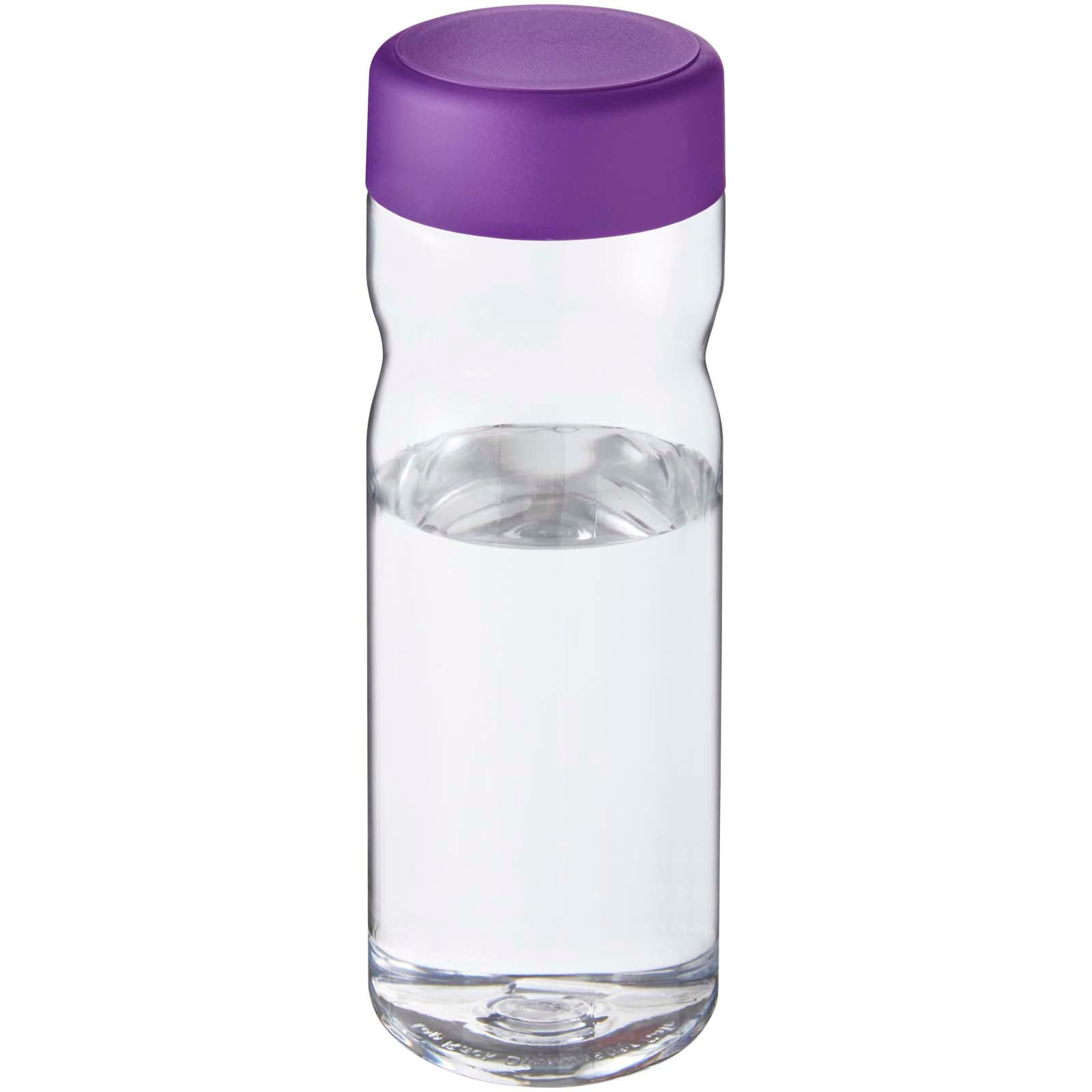 H2O Active® Eco Base 650 ml Sportflasche mit Drehdeckel – Transparent und Lila