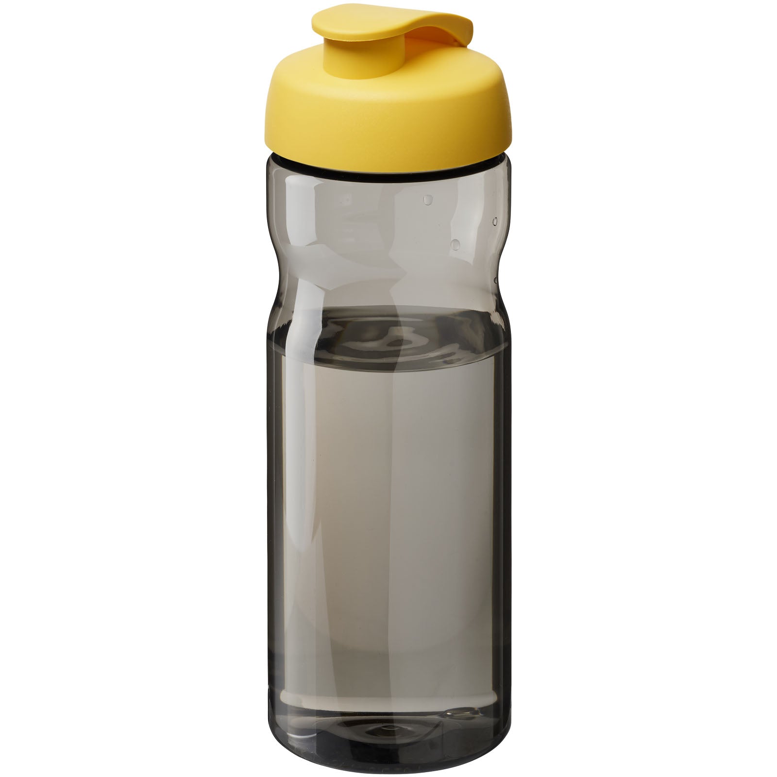 H2O Active® Base Tritan™ 650 ml Sportflasche mit Klappdeckel – Kohle und Gelb
