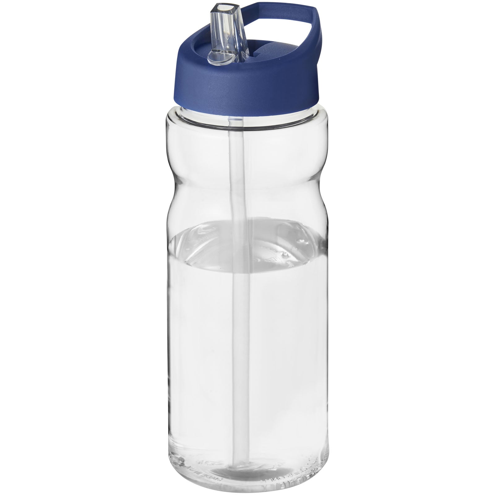 H2O Active® Base Tritan™ 650 ml Sportflasche mit Ausgussdeckel – Transparent Klar und Blau