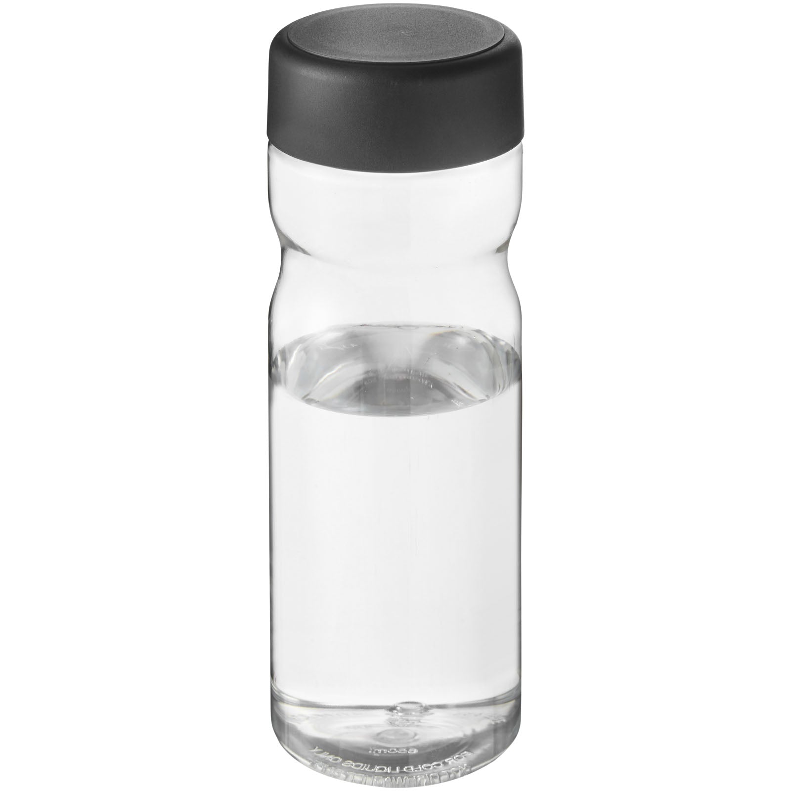 H2O Active® Base Tritan™ 650-ml-Sportflasche mit Drehdeckel – Transparent Klar und Schwarz