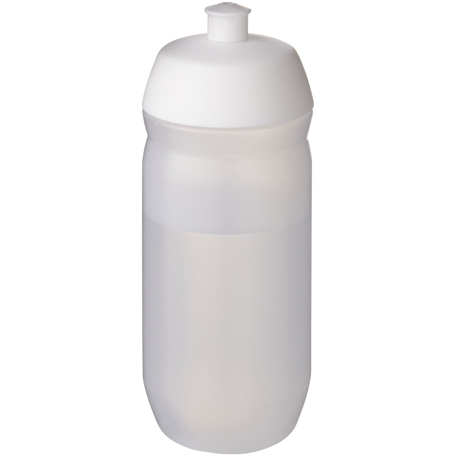 HydroFlex™ Clear 500 ml Squeezy Sportflasche – Weiss und Klar Mattiert