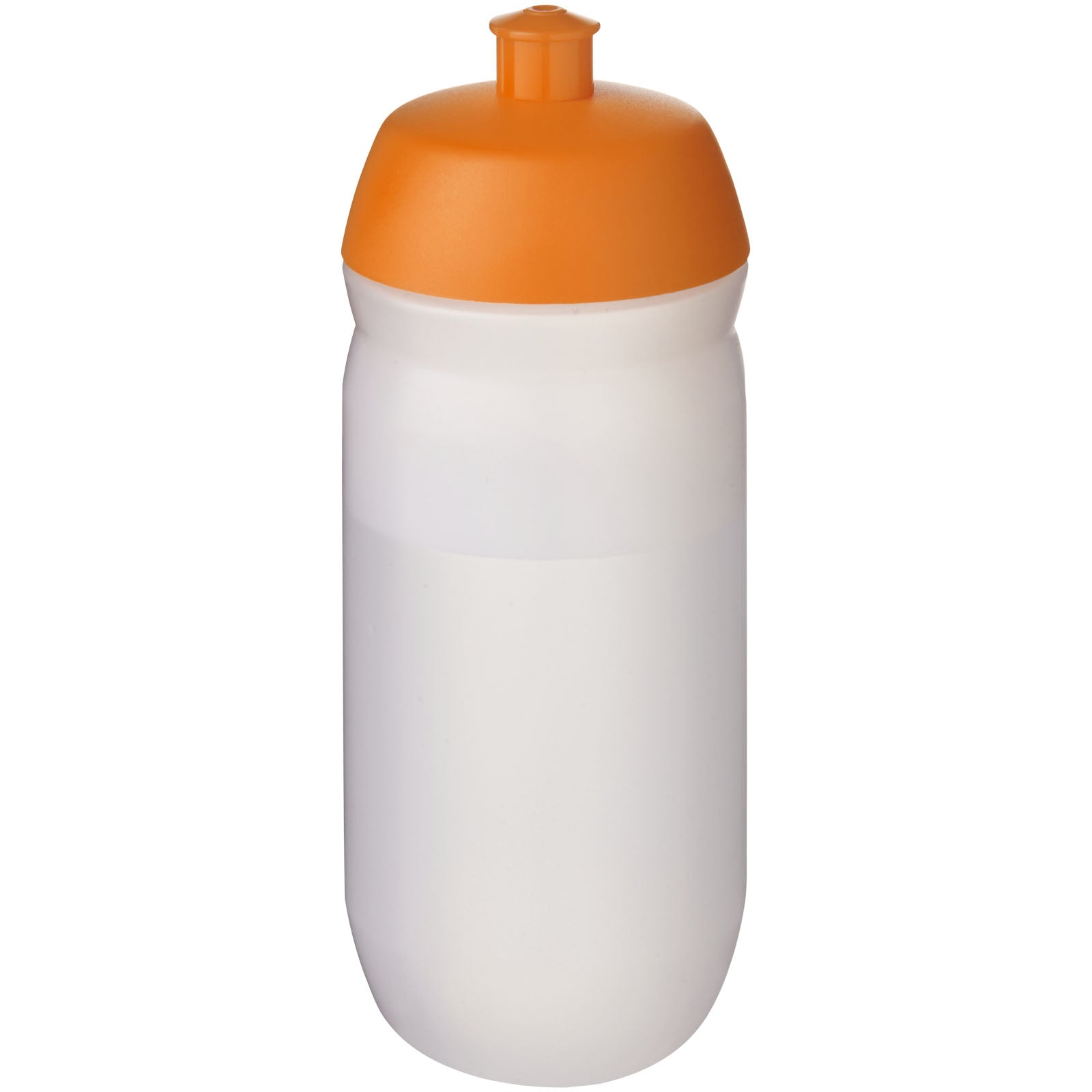 HydroFlex™ Clear 500 ml Squeezy Sportflasche – Orange und Klar Mattiert