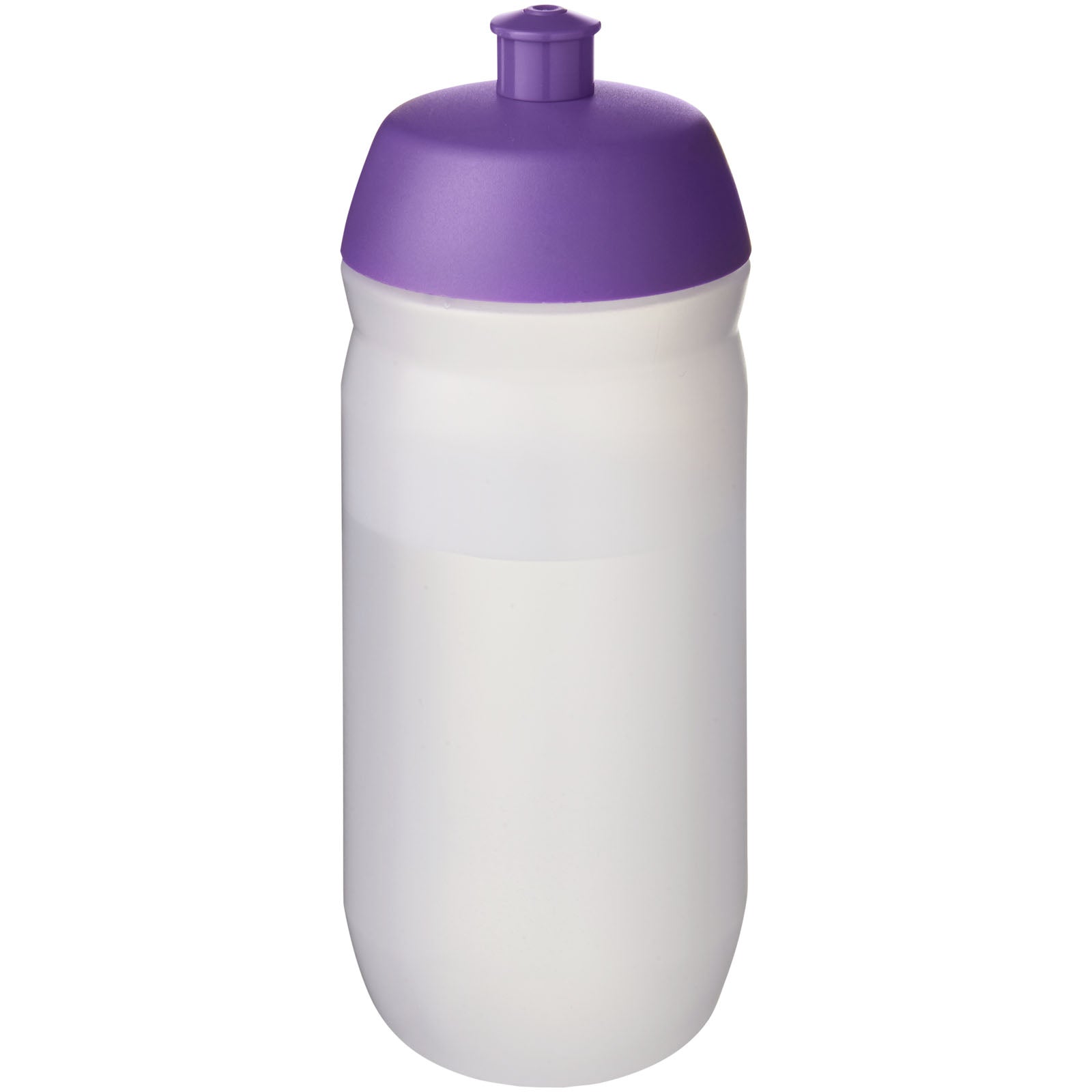 HydroFlex™ Clear 500 ml Squeezy Sportflasche – Lila und Klar Mattiert