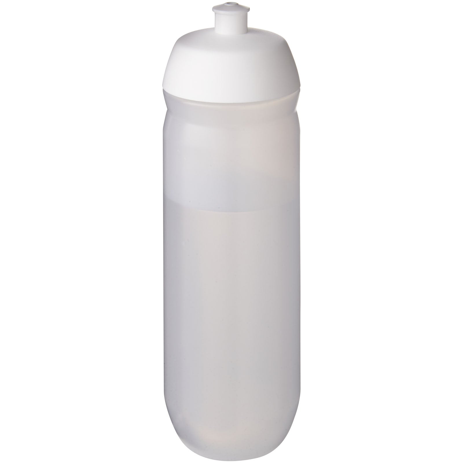 HydroFlex™ Clear 750 ml Squeezy Sportflasche – Weiss und Klar Mattiert