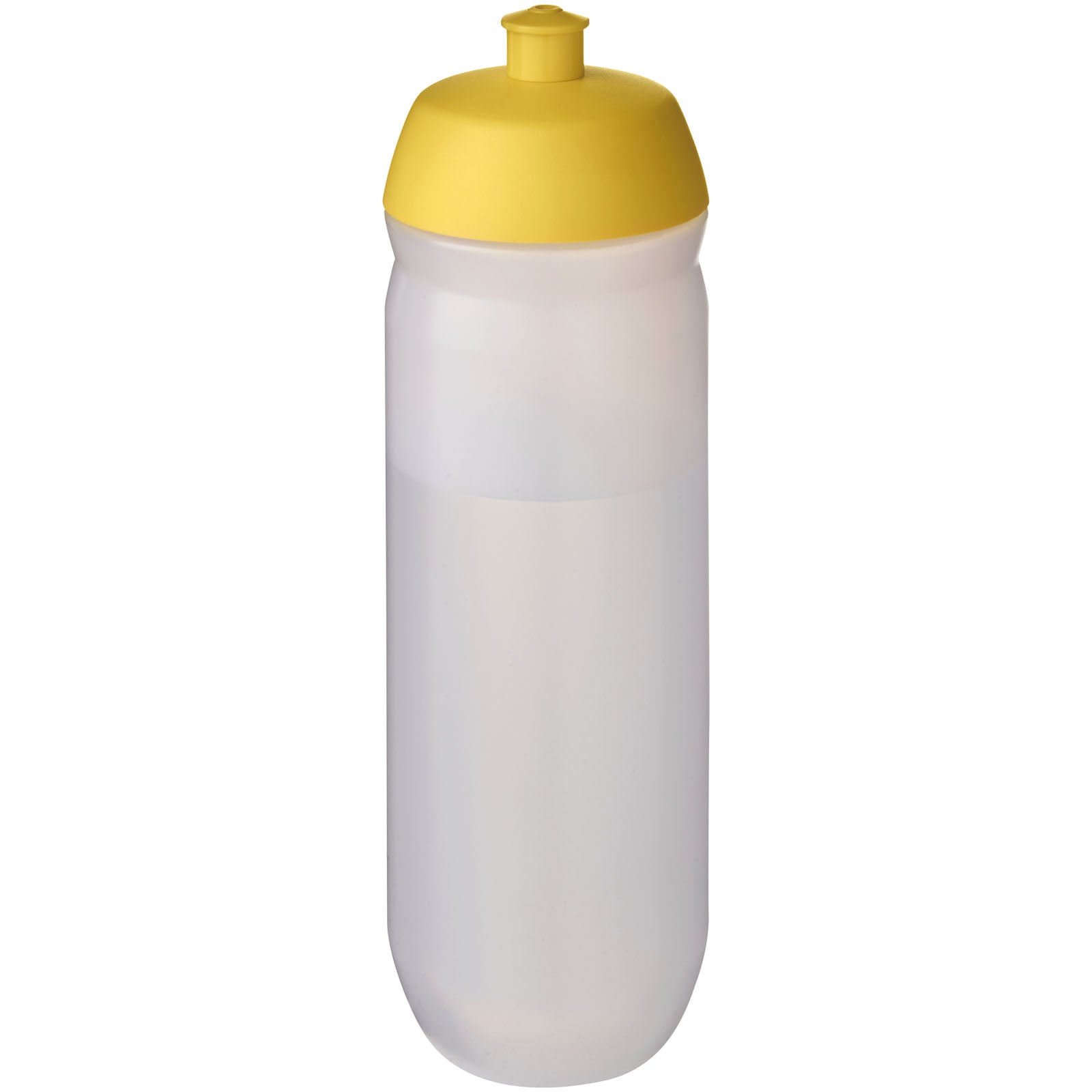 HydroFlex™ Clear 750 ml Squeezy Sportflasche – Gelb und Klar Mattiert
