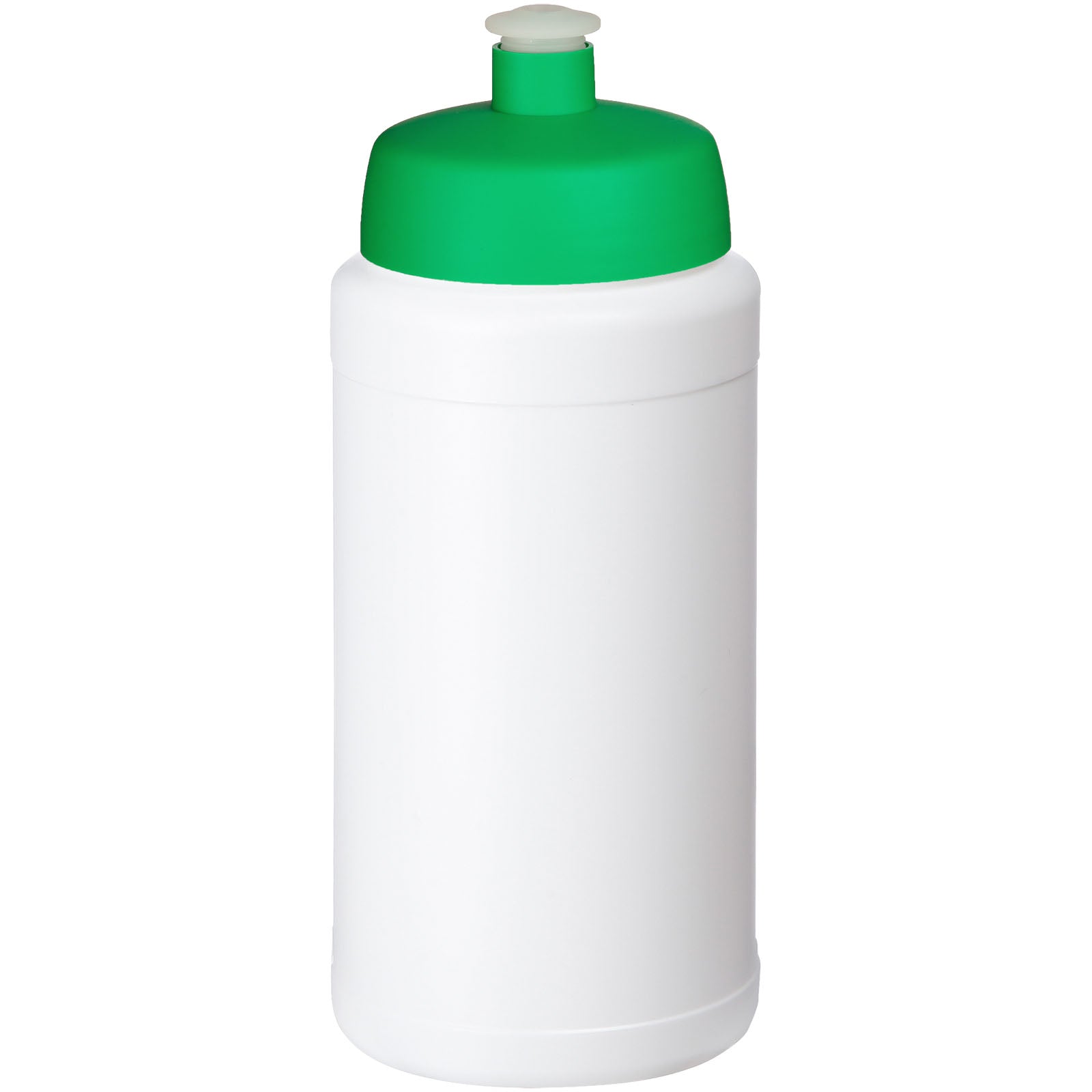 Baseline Recycelte Sportflasche, 500 ml – Weiss und Grün