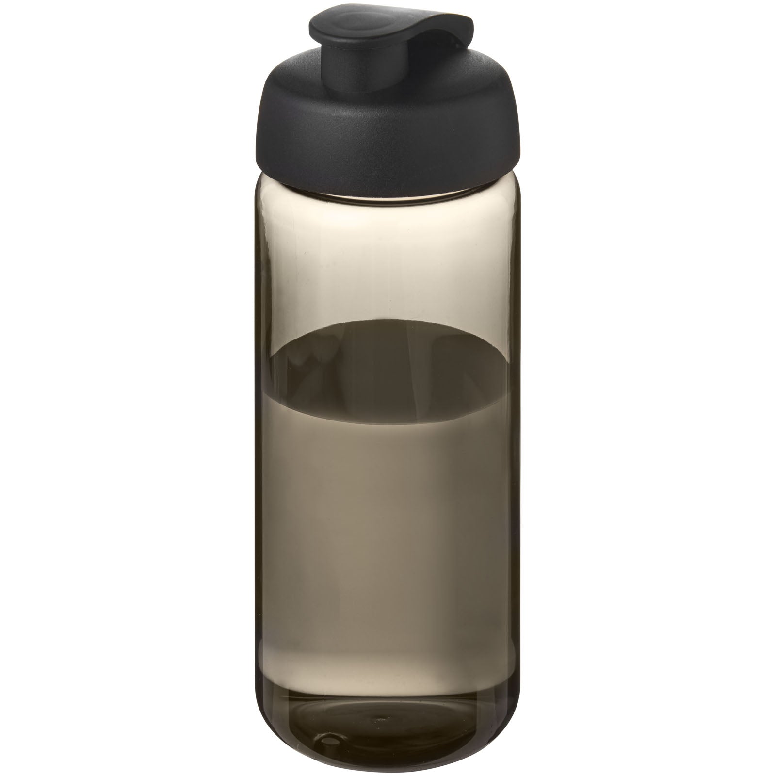 H2O Active® Octave Tritan™ 600-ml-Sportflasche mit Klappdeckel – Kohle und Schwarz