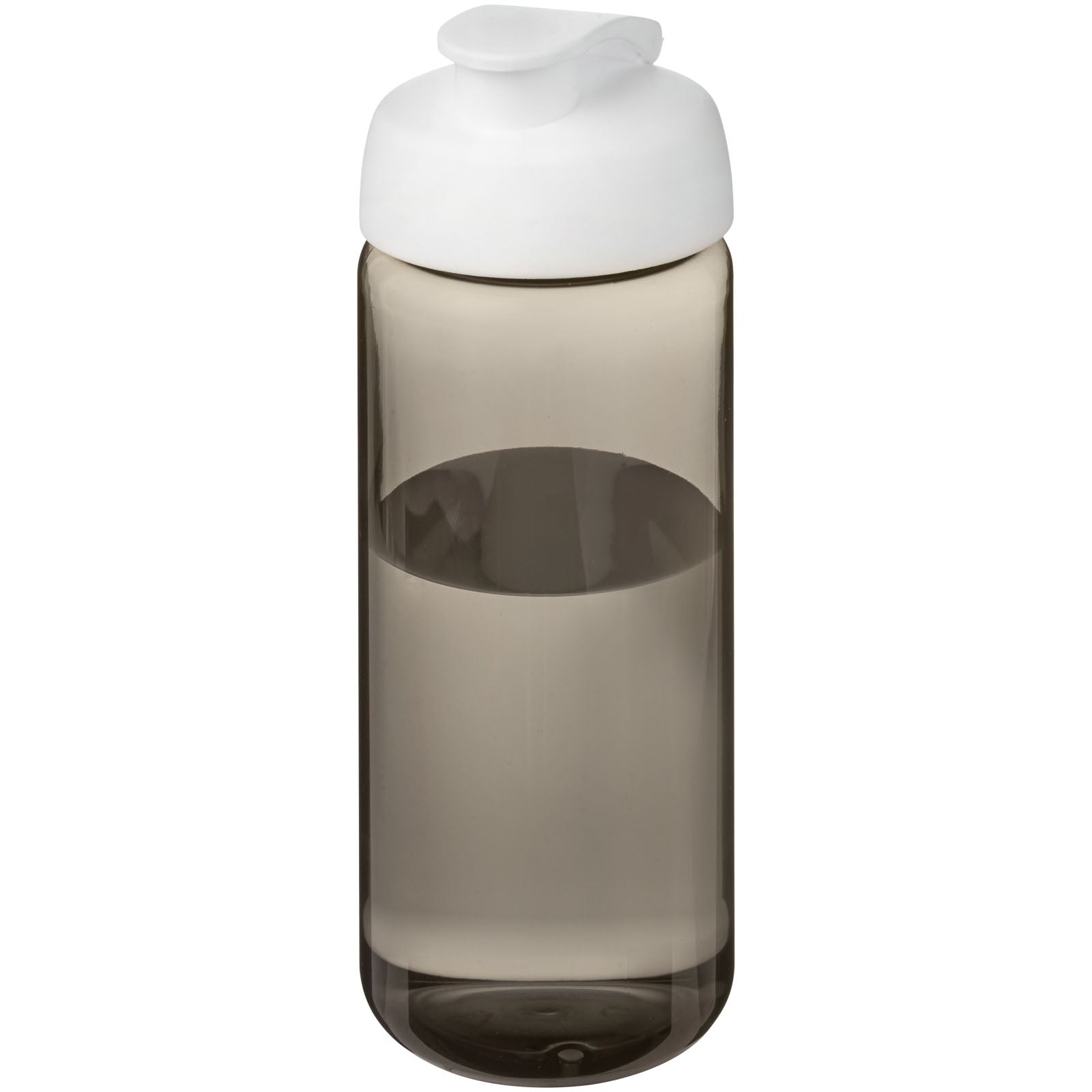 H2O Active® Octave Tritan™ 600-ml-Sportflasche mit Klappdeckel – Kohle und Weiss