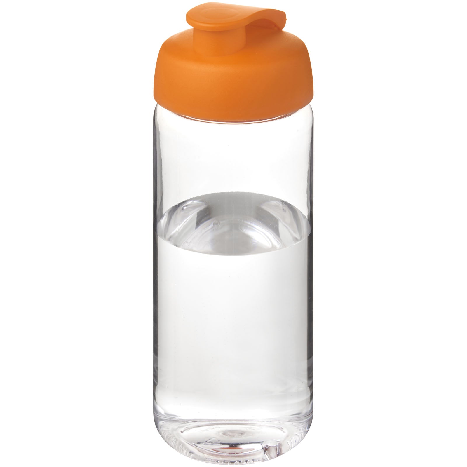 H2O Active® Octave Tritan™ 600-ml-Sportflasche mit Klappdeckel – Transparent Klar und Orange