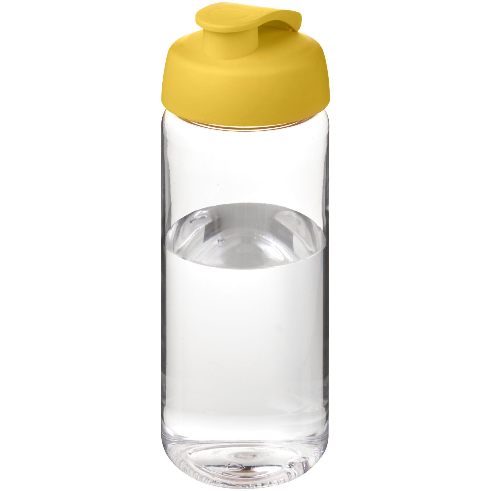 H2O Active® Octave Tritan™ 600-ml-Sportflasche mit Klappdeckel – Transparent Klar und Gelb