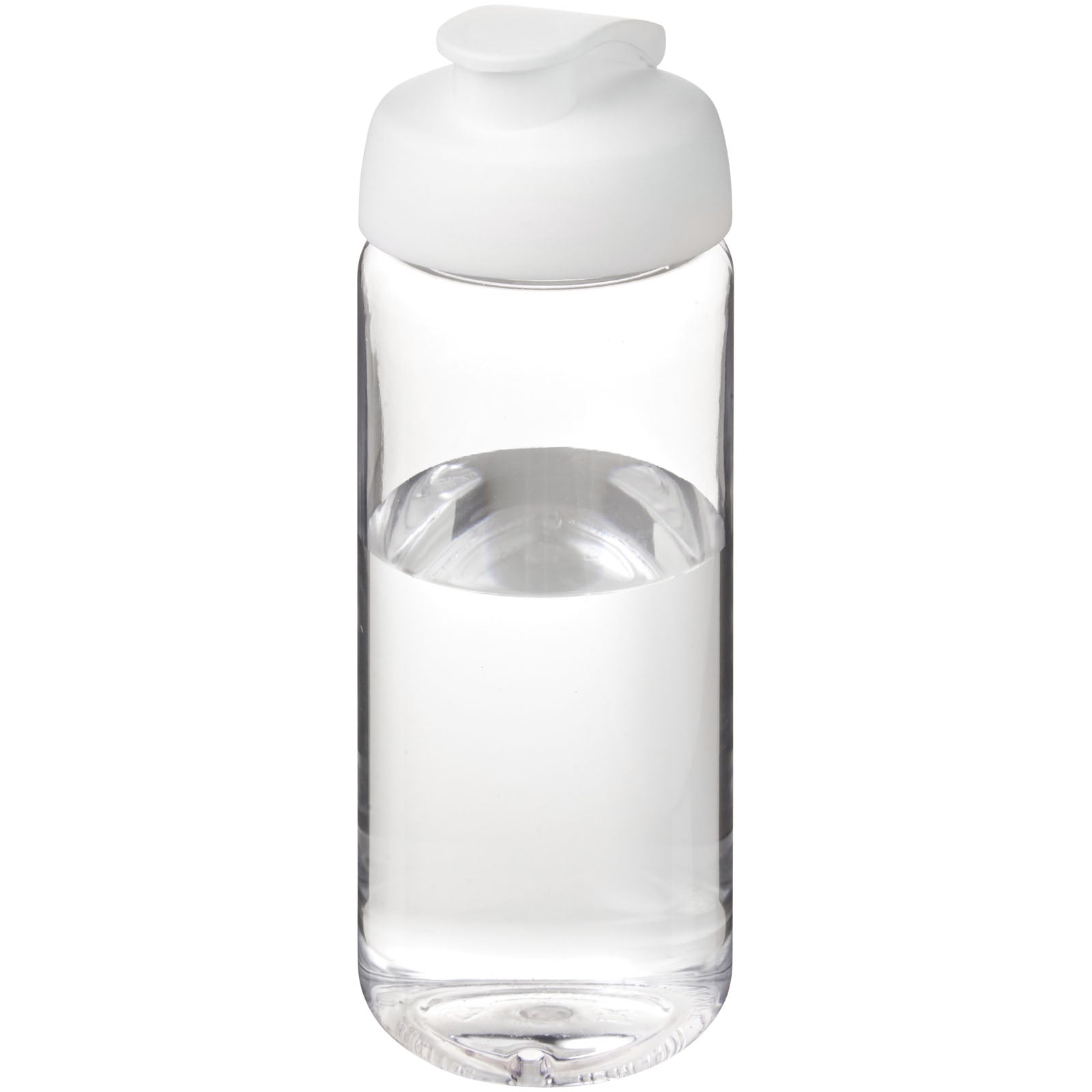 H2O Active® Octave Tritan™ 600-ml-Sportflasche mit Klappdeckel – Transparent Klar und Weiss