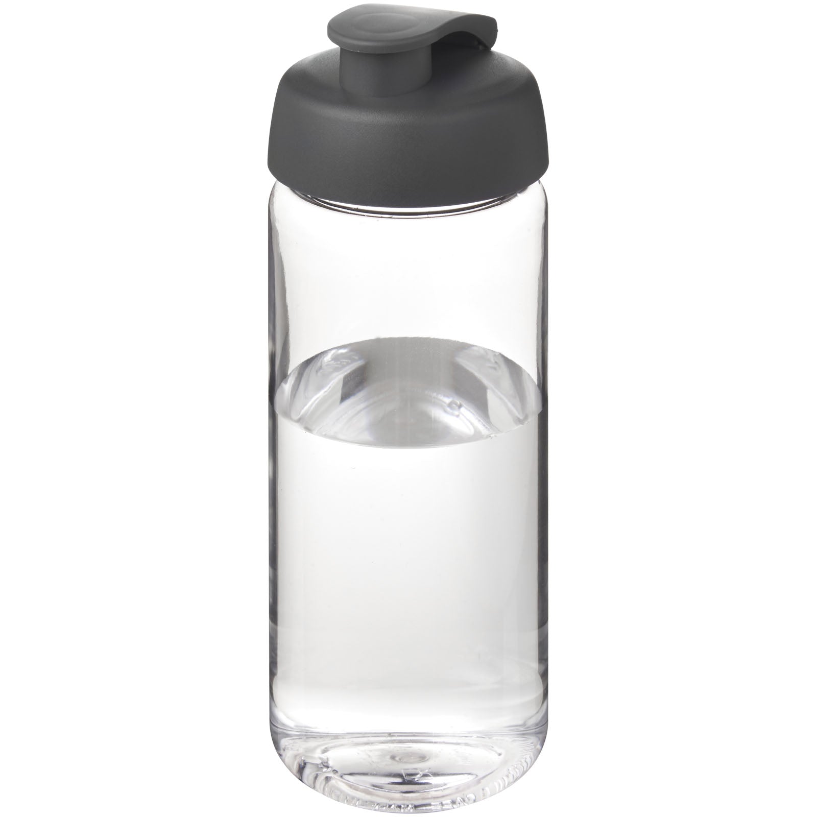 H2O Active® Octave Tritan™ 600-ml-Sportflasche mit Klappdeckel – Transparent Klar und Grau