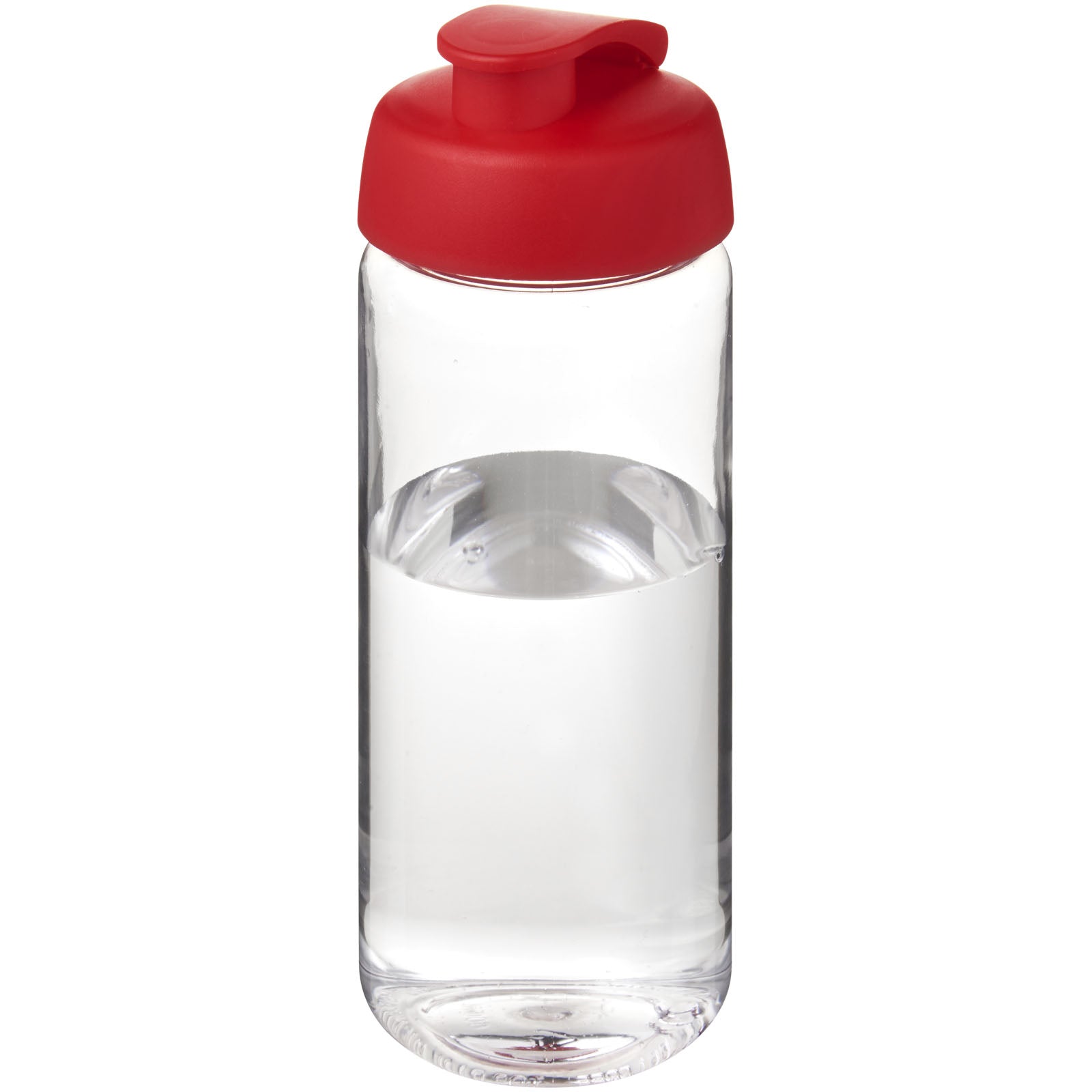 H2O Active® Octave Tritan™ 600-ml-Sportflasche mit Klappdeckel – Transparent Klar und Rot