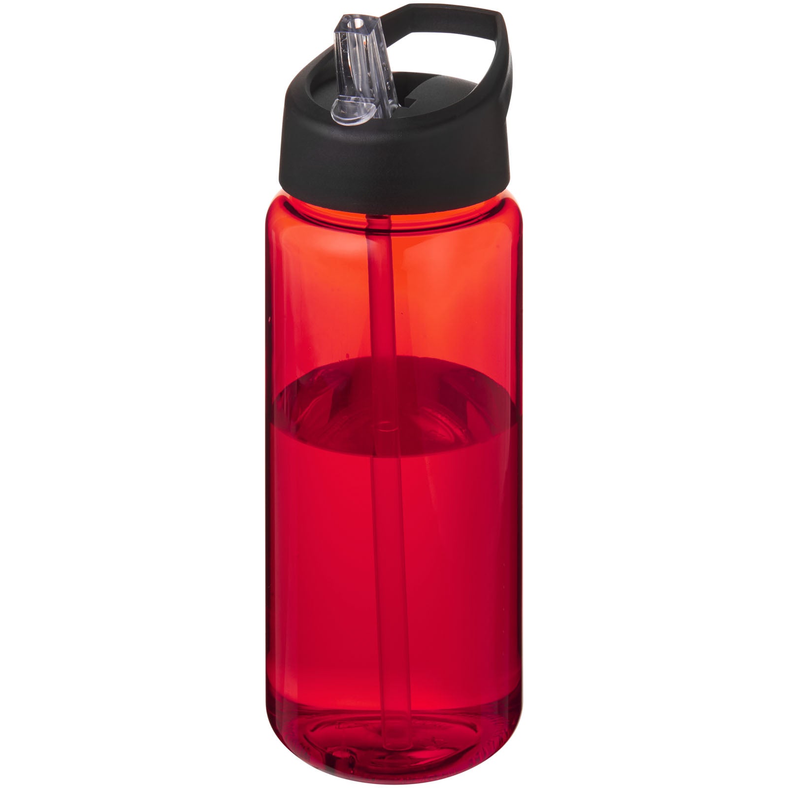 H2O Active® Octave Tritan™ 600 ml Sportflasche mit Ausgussdeckel – Rot und Schwarz