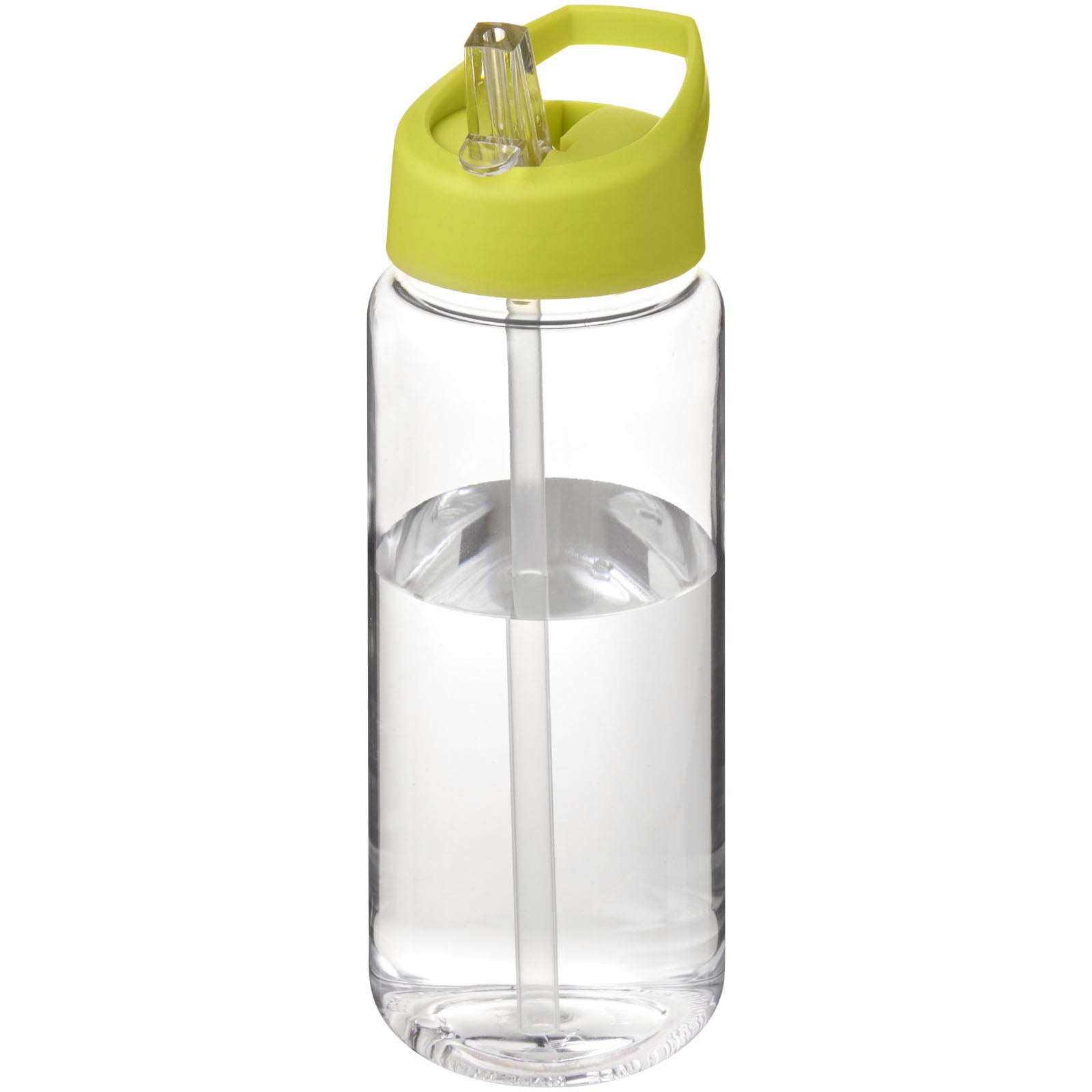 H2O Active® Octave Tritan™ 600 ml Sportflasche mit Ausgussdeckel – Transparent Klar und Limone