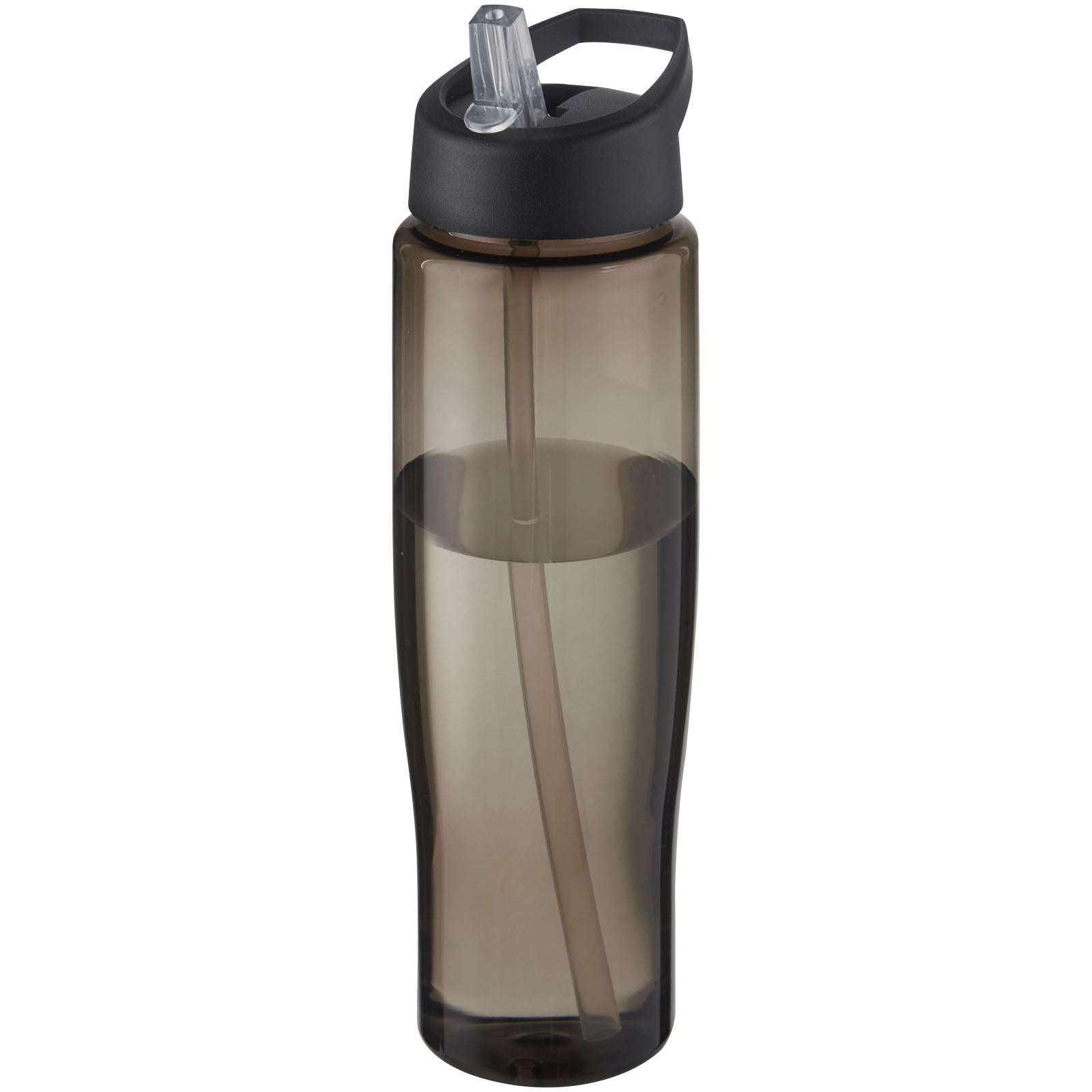 H2O Active® Eco Tempo 700 ml Sportflasche mit Ausgussdeckel – Schwarz und Kohle