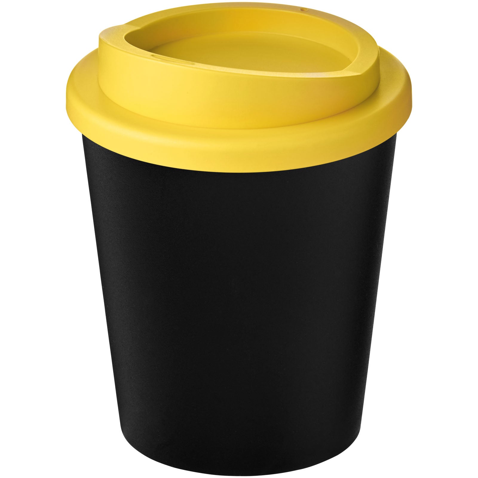 Americano® Espresso Eco 250 ml recycelter Isolierbecher – Schwarz und Gelb
