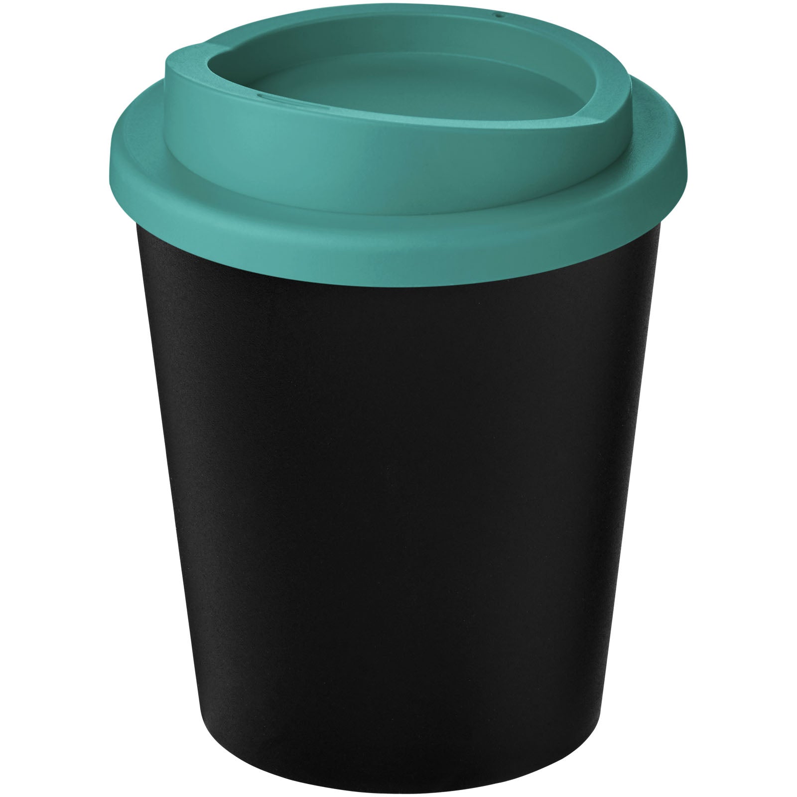 Americano® Espresso Eco 250 ml recycelter Isolierbecher – Schwarz und Aquablau