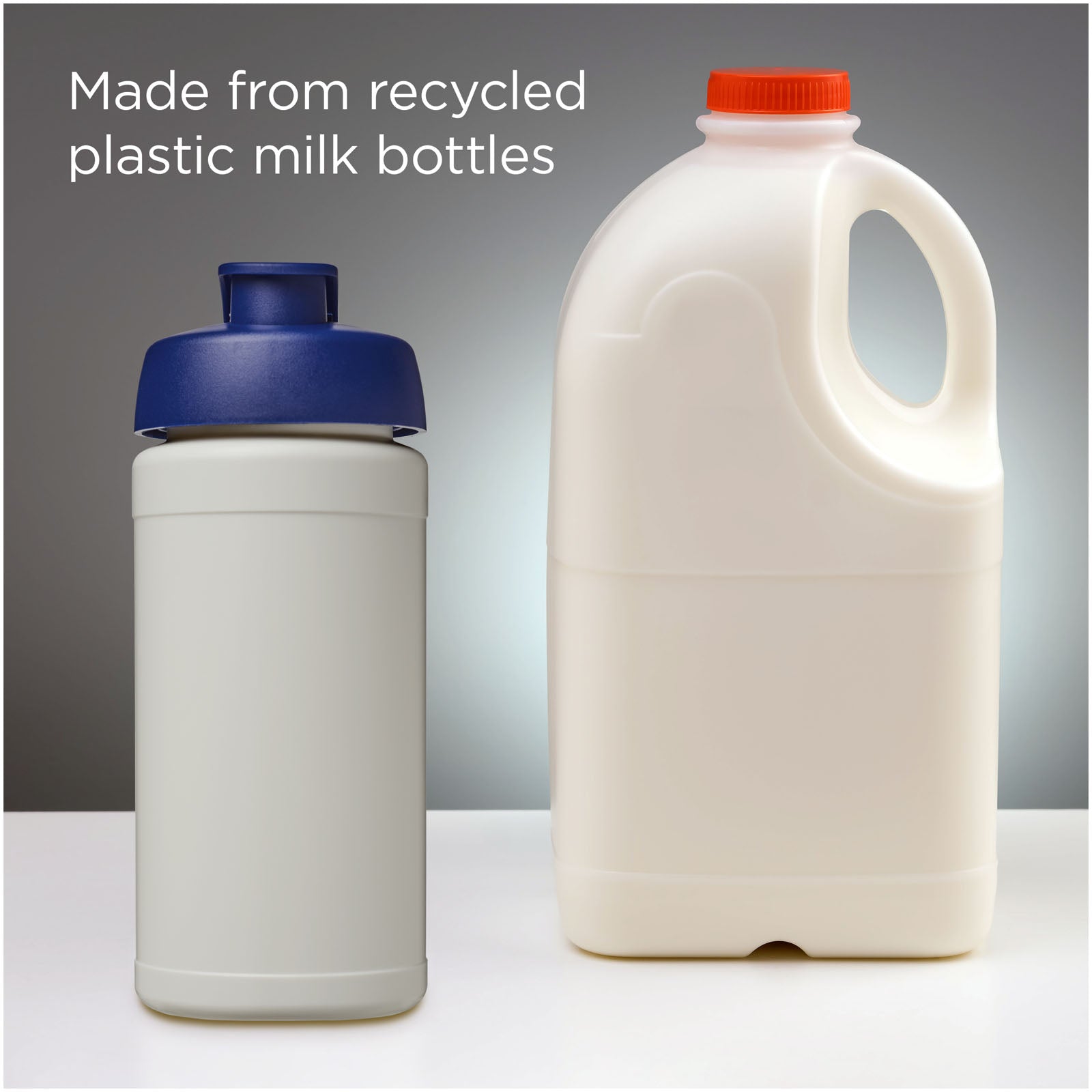 Baseline 500 ml recycelte Sportflasche mit Klappdeckel