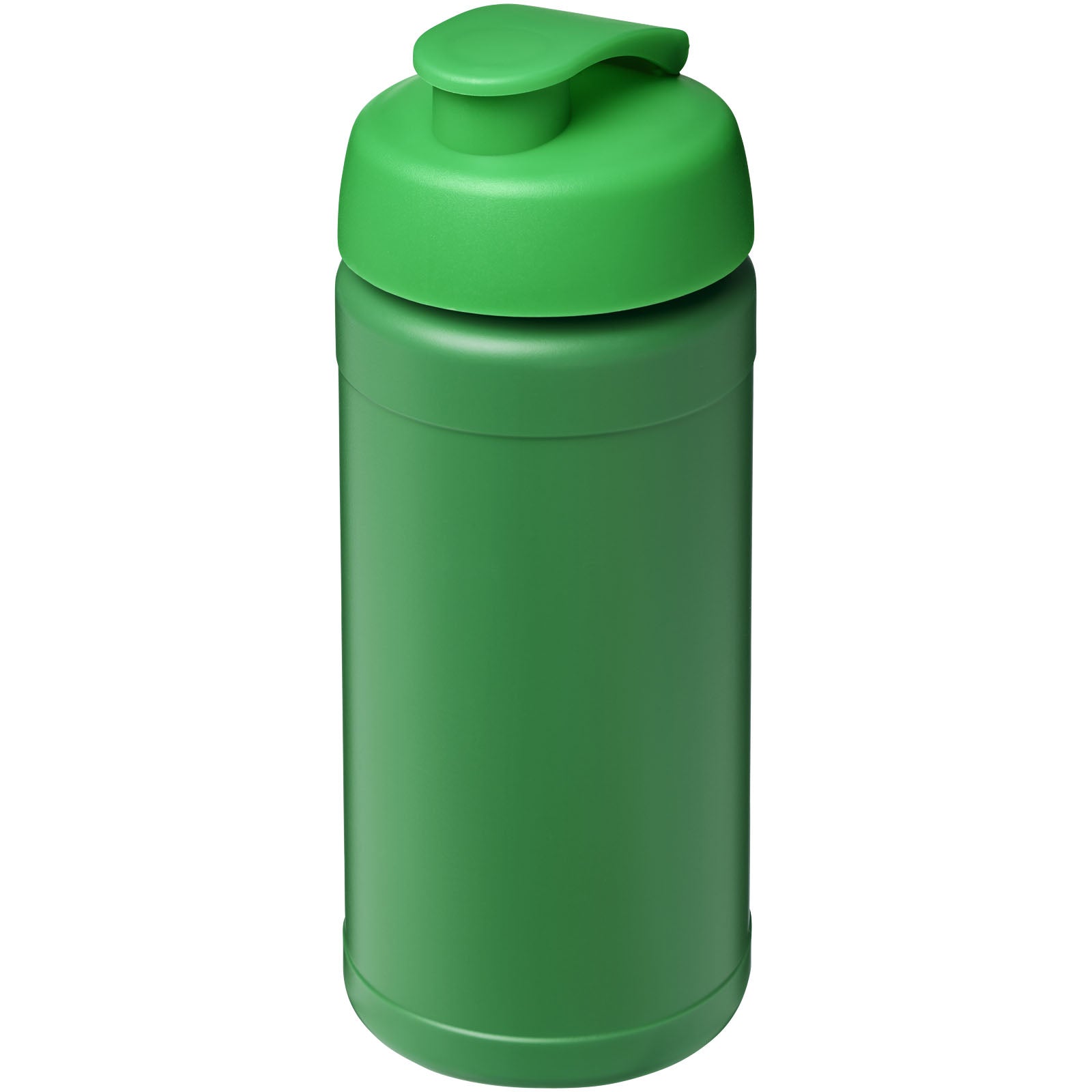Baseline 500 ml recycelte Sportflasche mit Klappdeckel – Grün