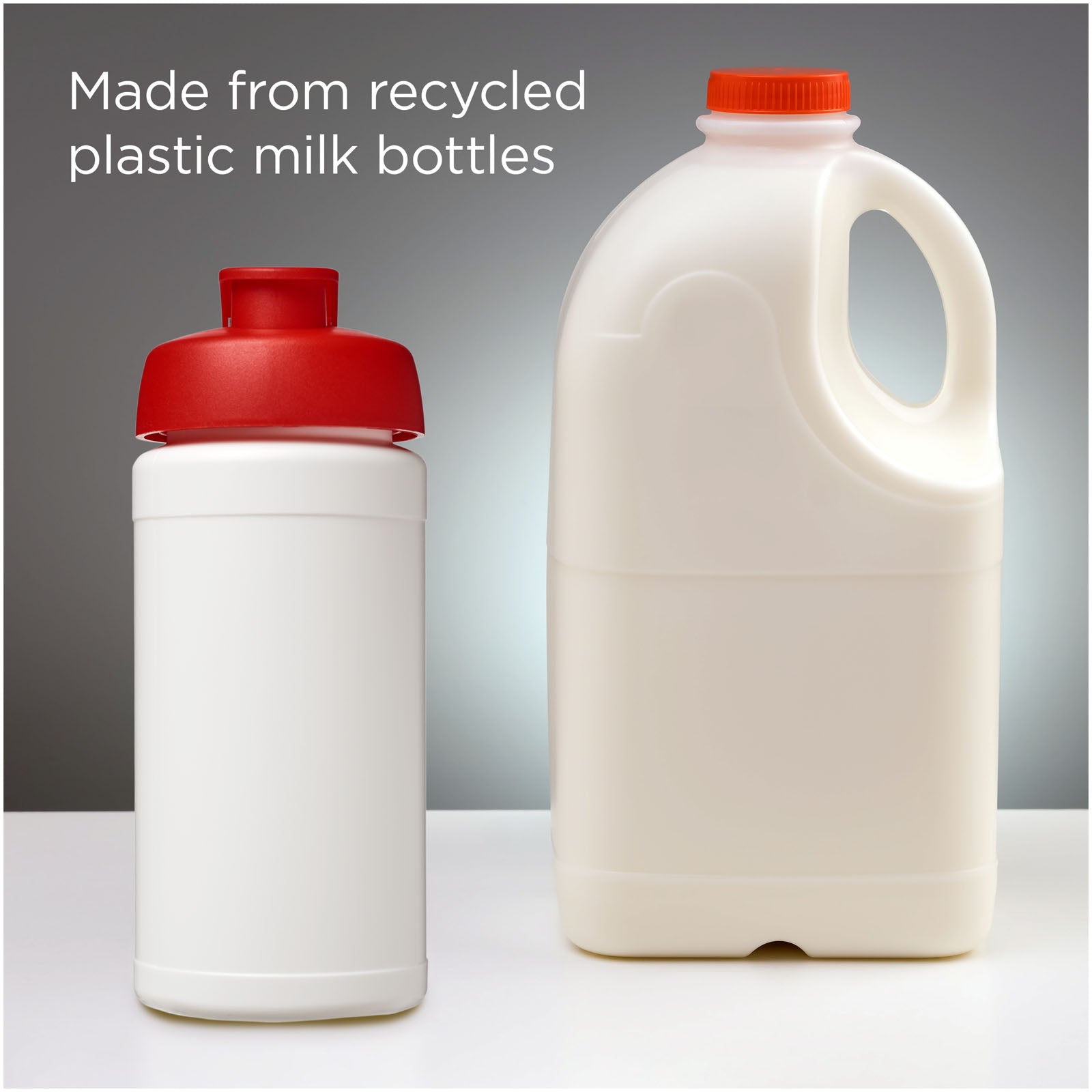 Baseline 500 ml recycelte Sportflasche mit Klappdeckel