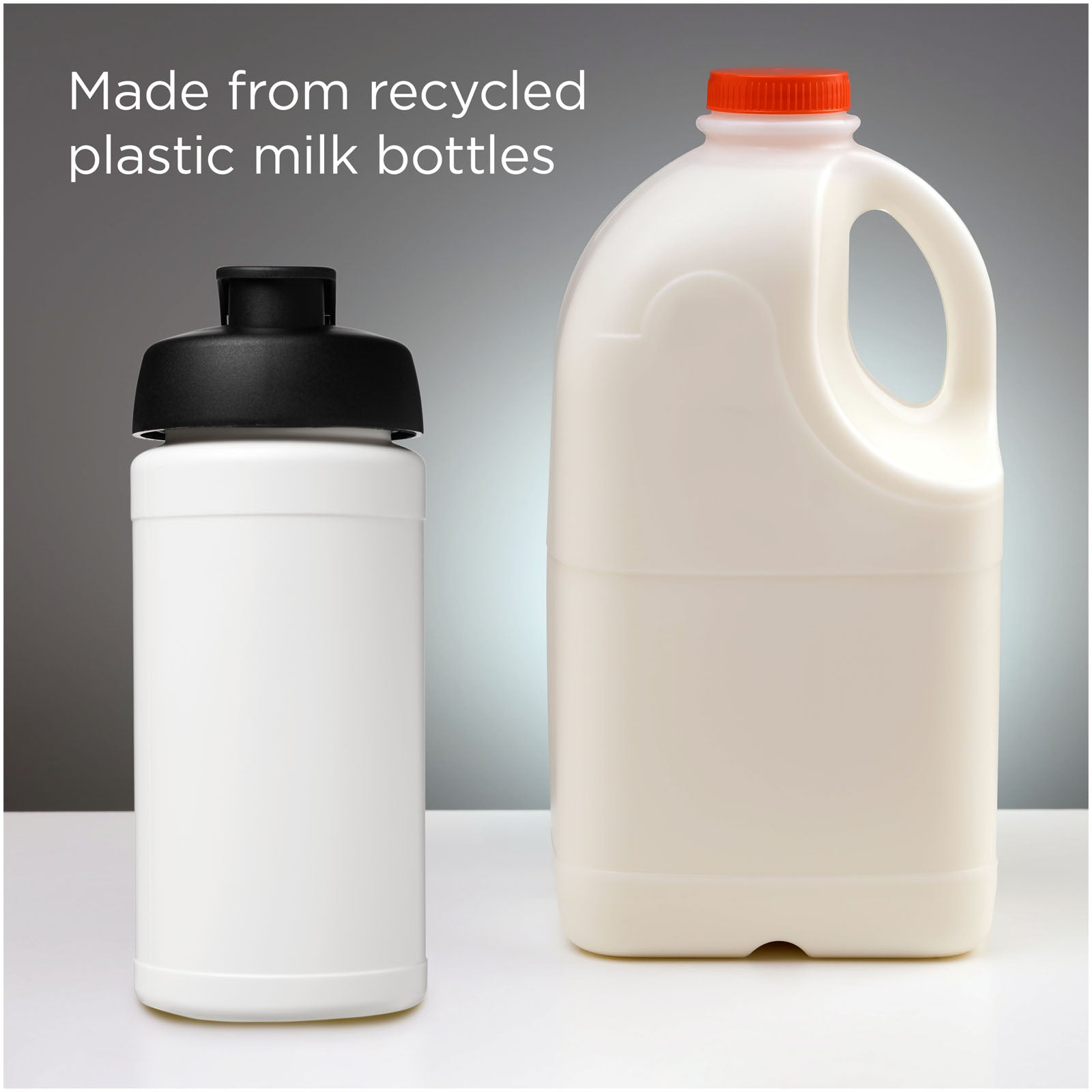Baseline 500 ml recycelte Sportflasche mit Klappdeckel