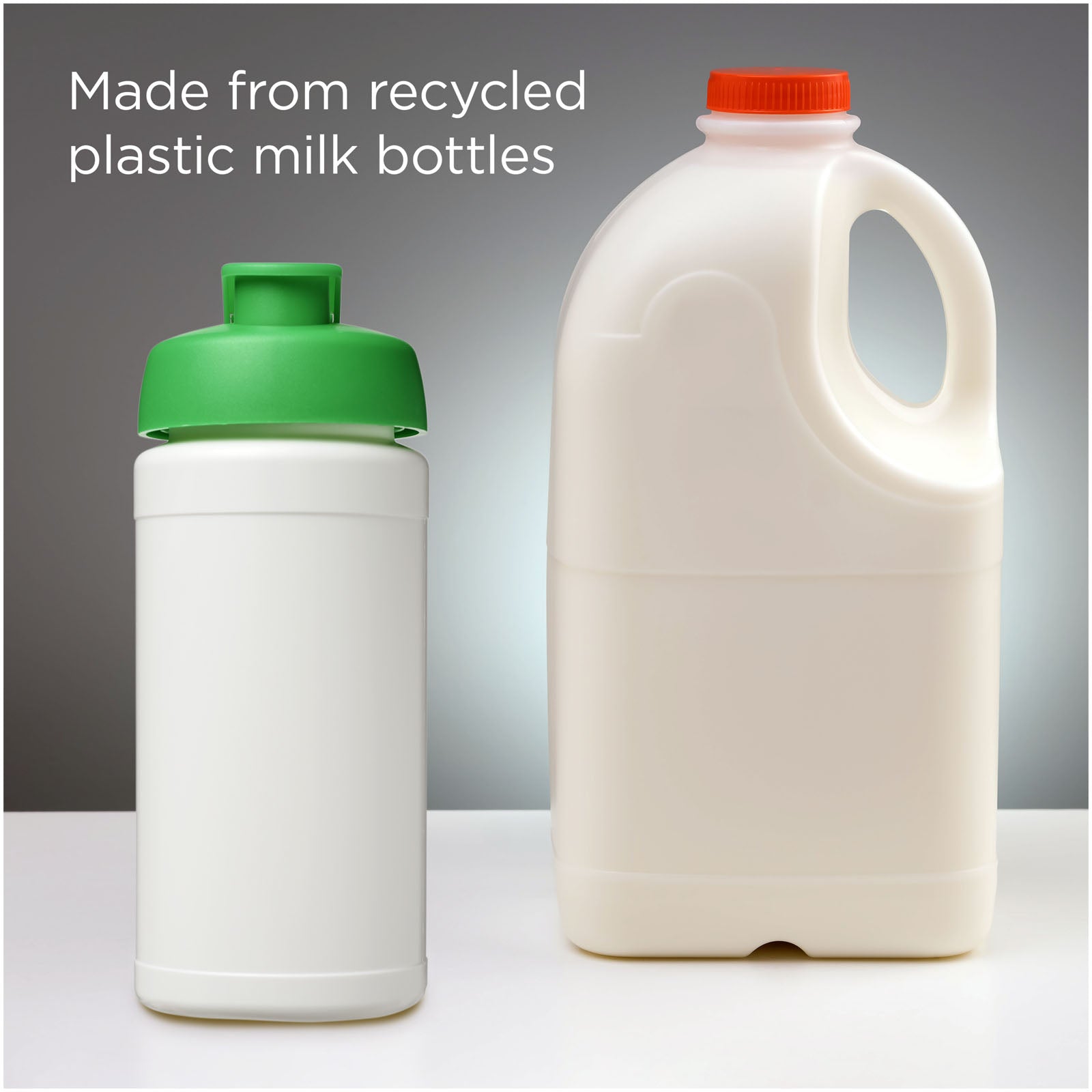Baseline 500 ml recycelte Sportflasche mit Klappdeckel