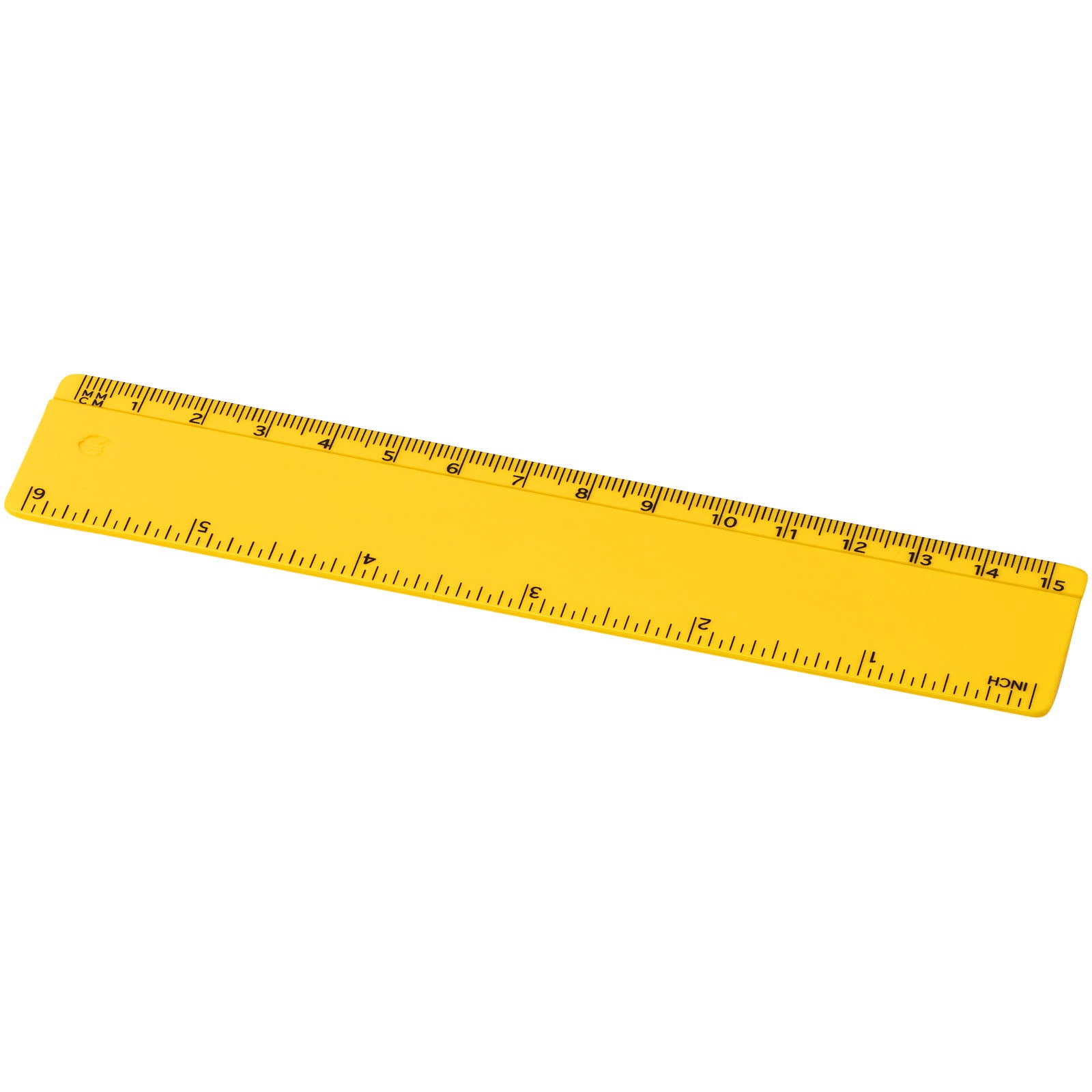 Refari 15 cm Lineal aus recyceltem Kunststoff – Gelb