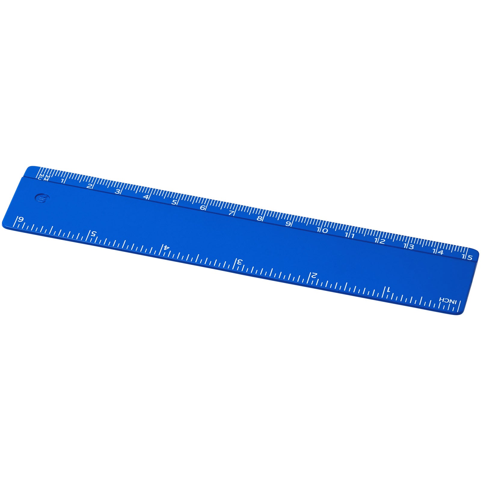 Refari 15 cm Lineal aus recyceltem Kunststoff – Blau