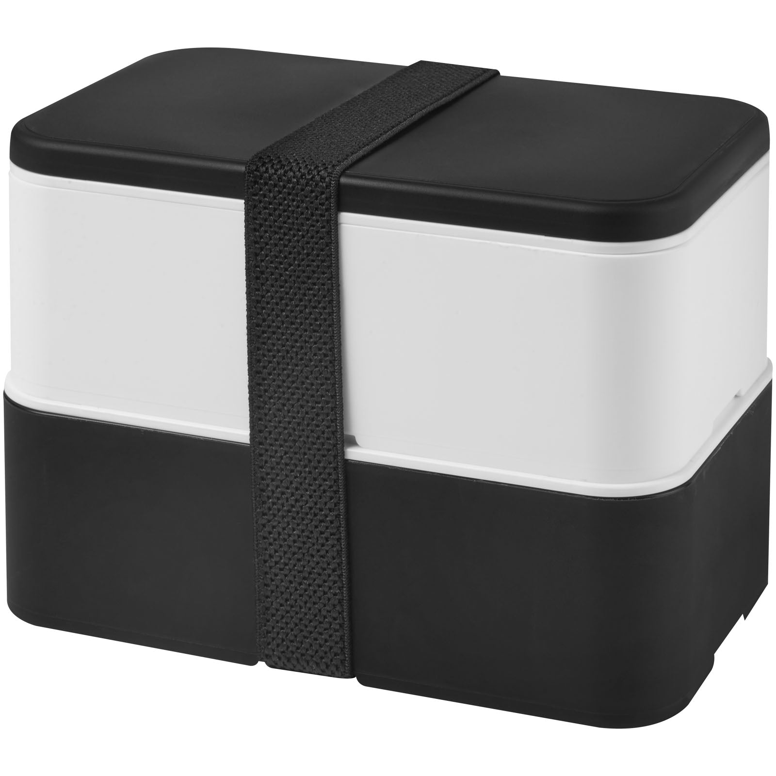 MIYO 700+700 ml Doppel-Lunchbox – Schwarz und Weiss