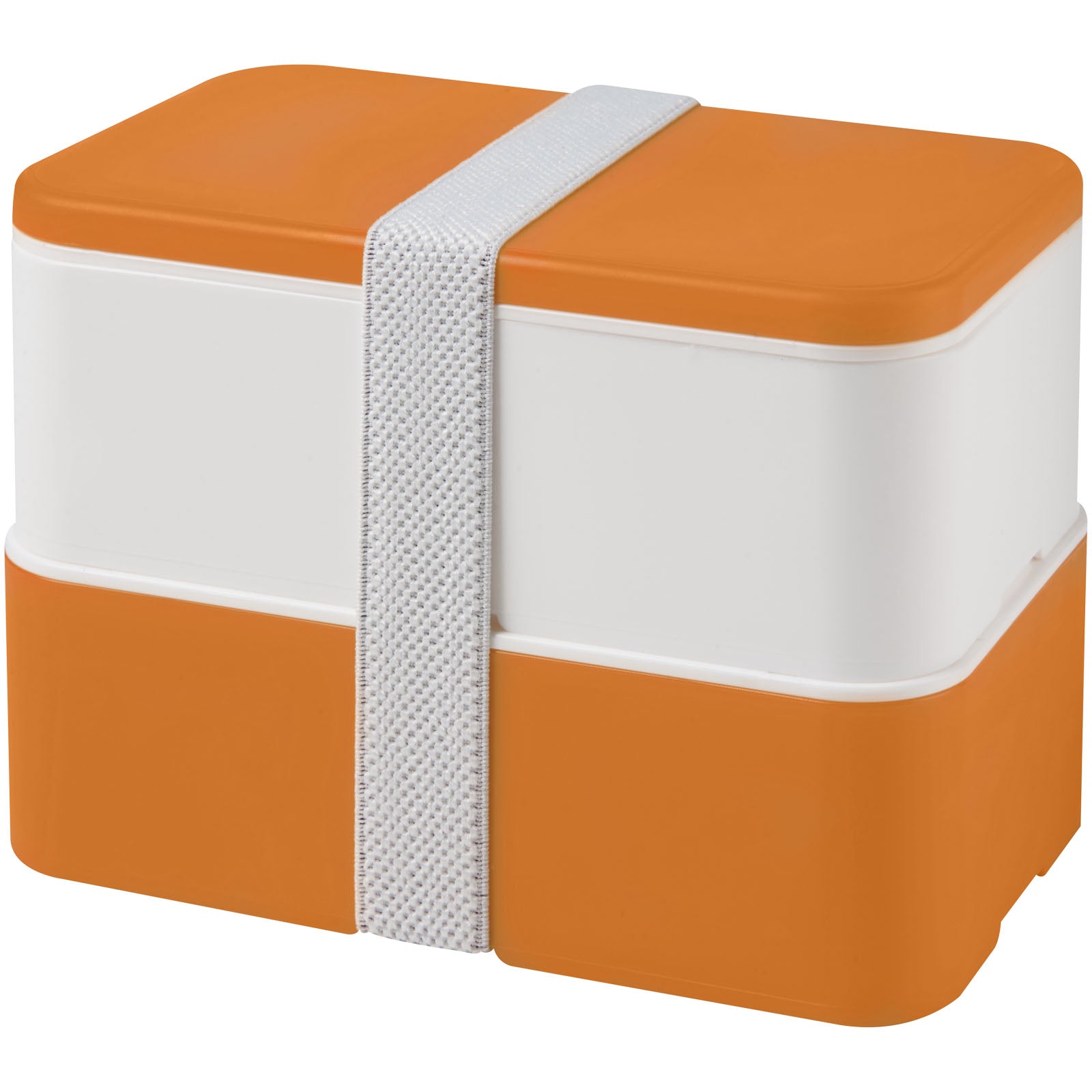 MIYO 700+700 ml Doppel-Lunchbox – Orange und Weiss – 21047006