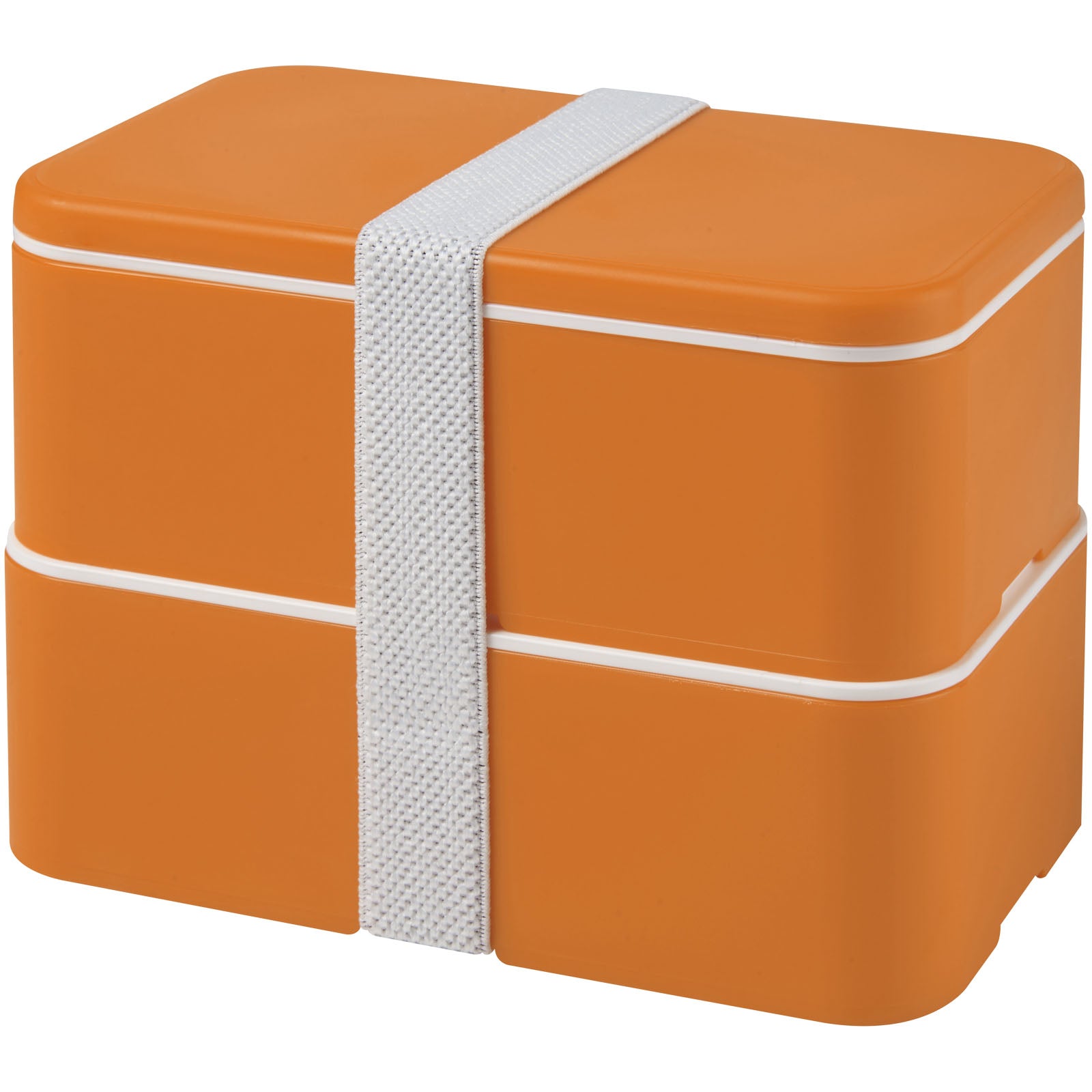 MIYO 700+700 ml Doppel-Lunchbox – Orange und Weiss – 21047031