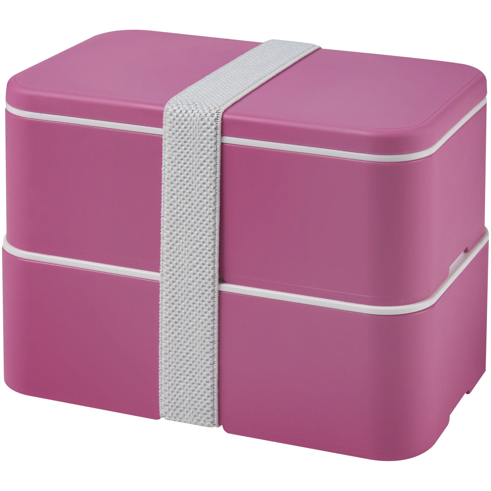 MIYO 700+700 ml Doppel-Lunchbox – Magenta und Weiss