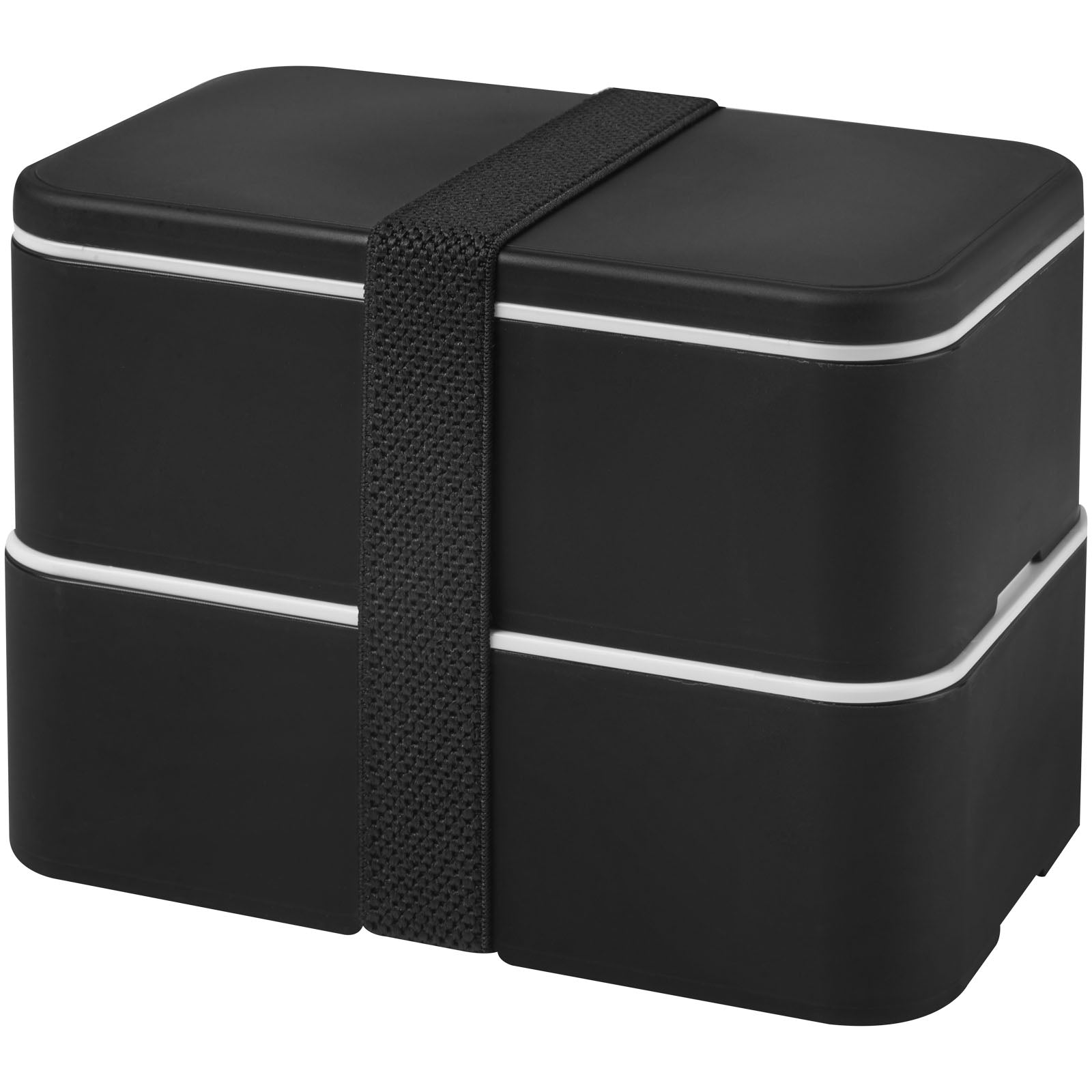 MIYO 700+700 ml Doppel-Lunchbox – Schwarz