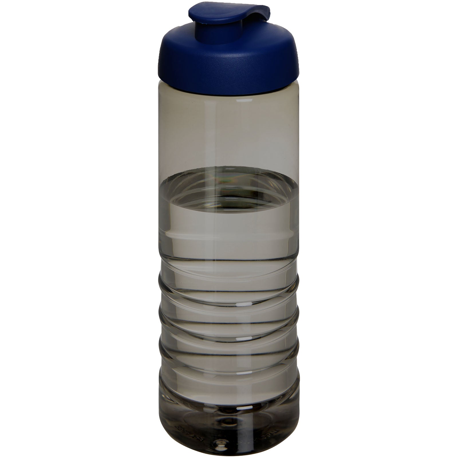H2O Active® Eco Treble 750 ml Sportflasche mit Stülpdeckel – Kohle und Blau