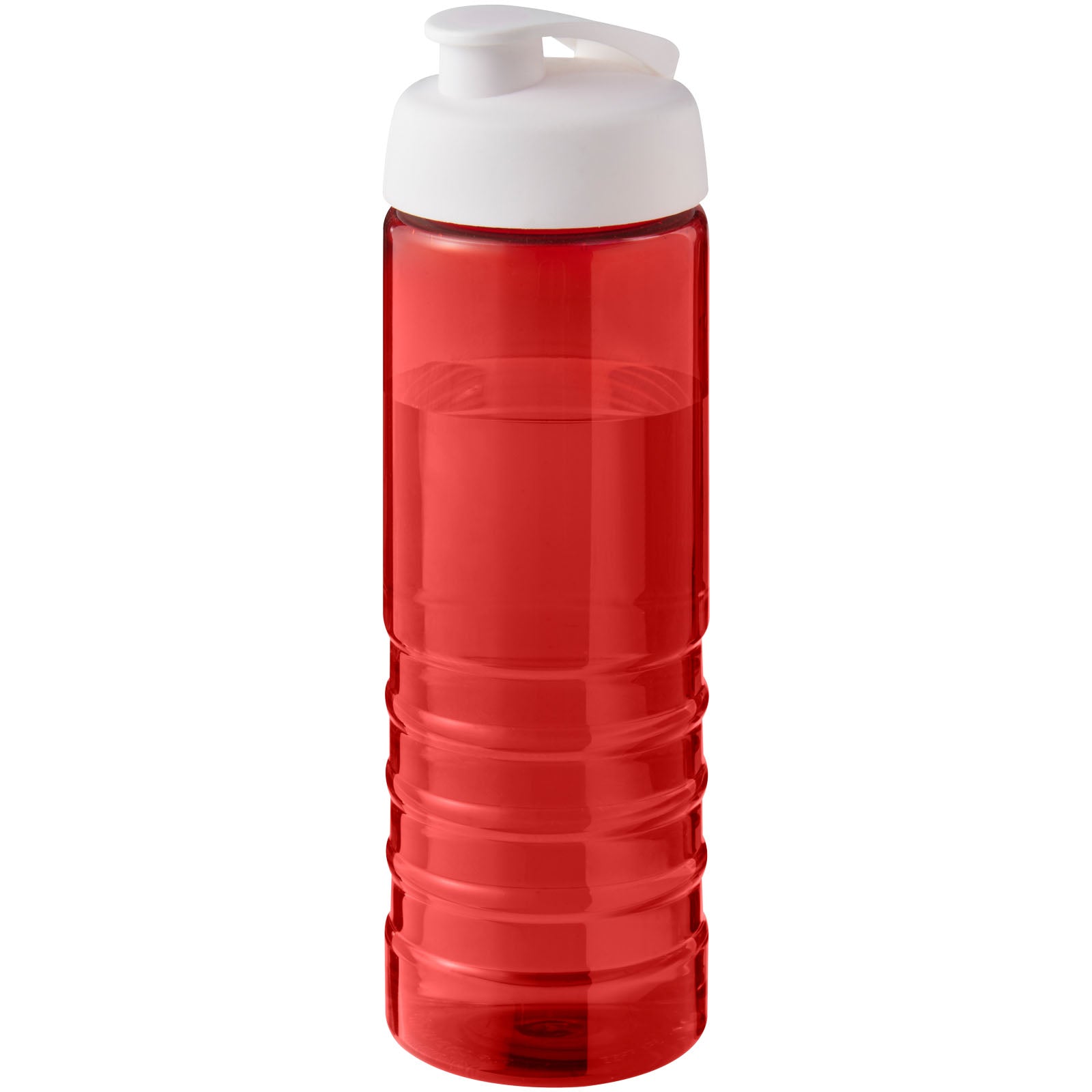 H2O Active® Eco Treble 750 ml Sportflasche mit Stülpdeckel – Rot und Weiss