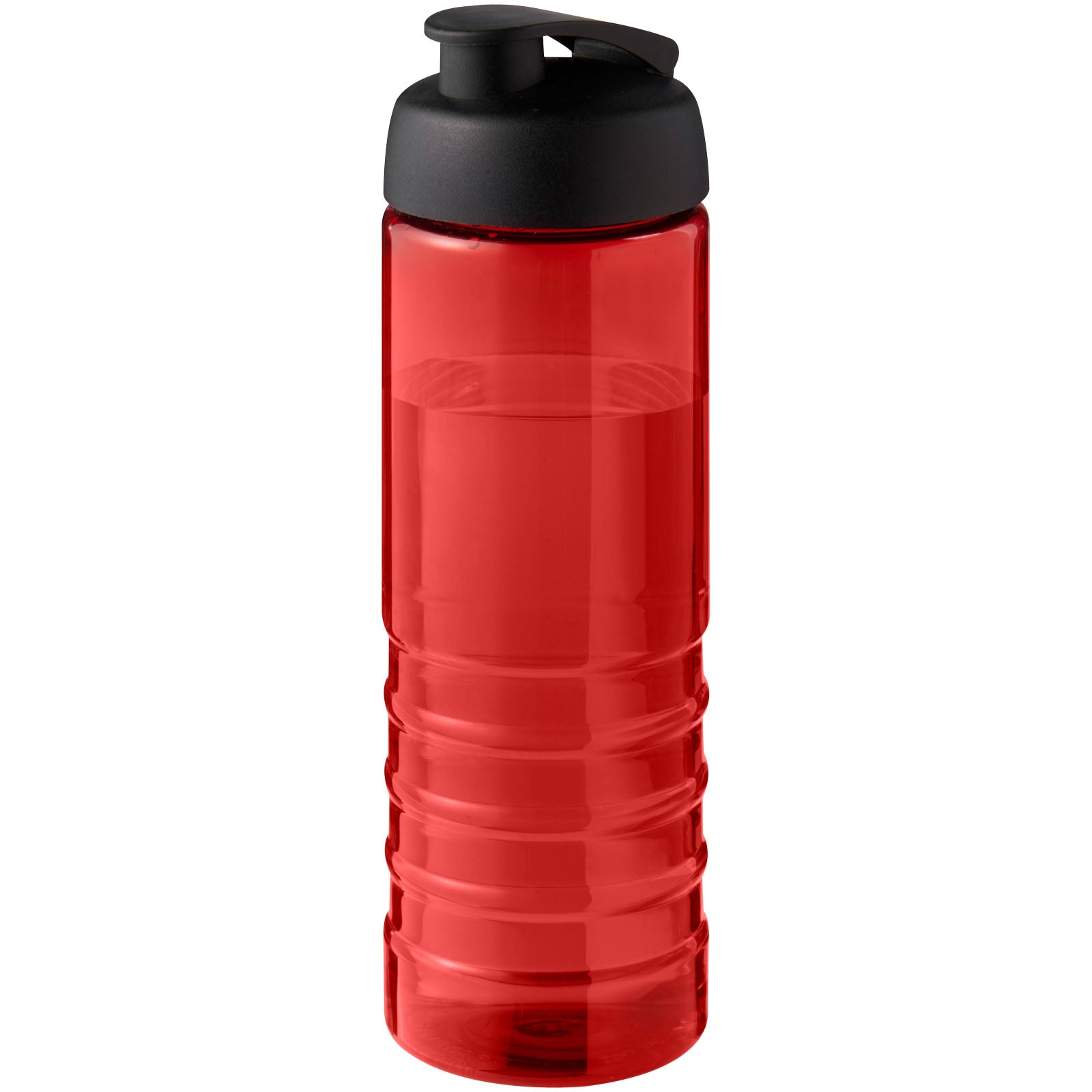 H2O Active® Eco Treble 750 ml Sportflasche mit Stülpdeckel – Rot und Schwarz