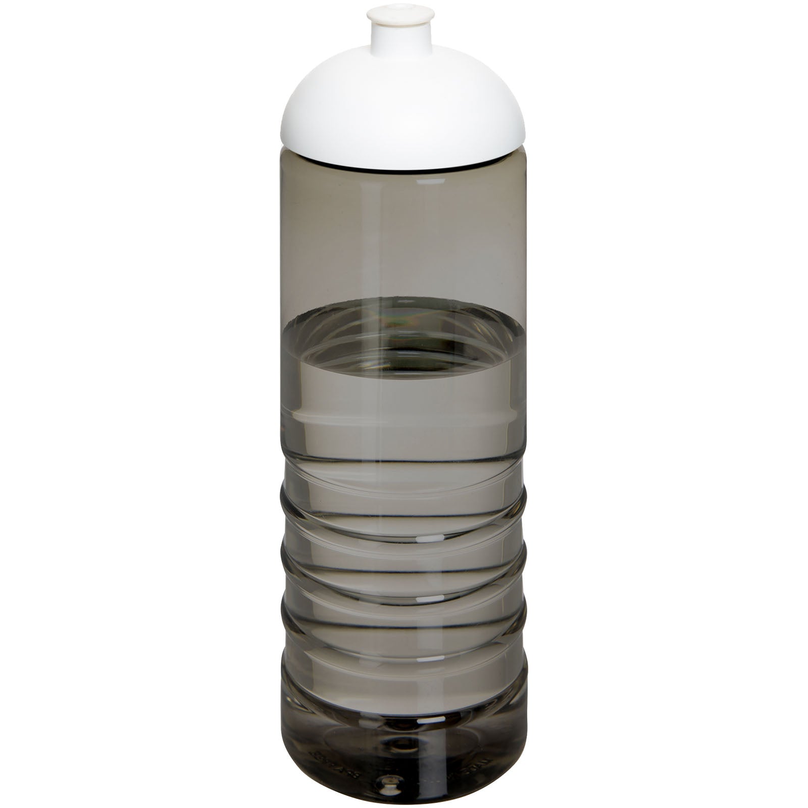 H2O Active® Eco Treble 750 ml Sportflasche mit Stülpdeckel – Kohle und Weiss