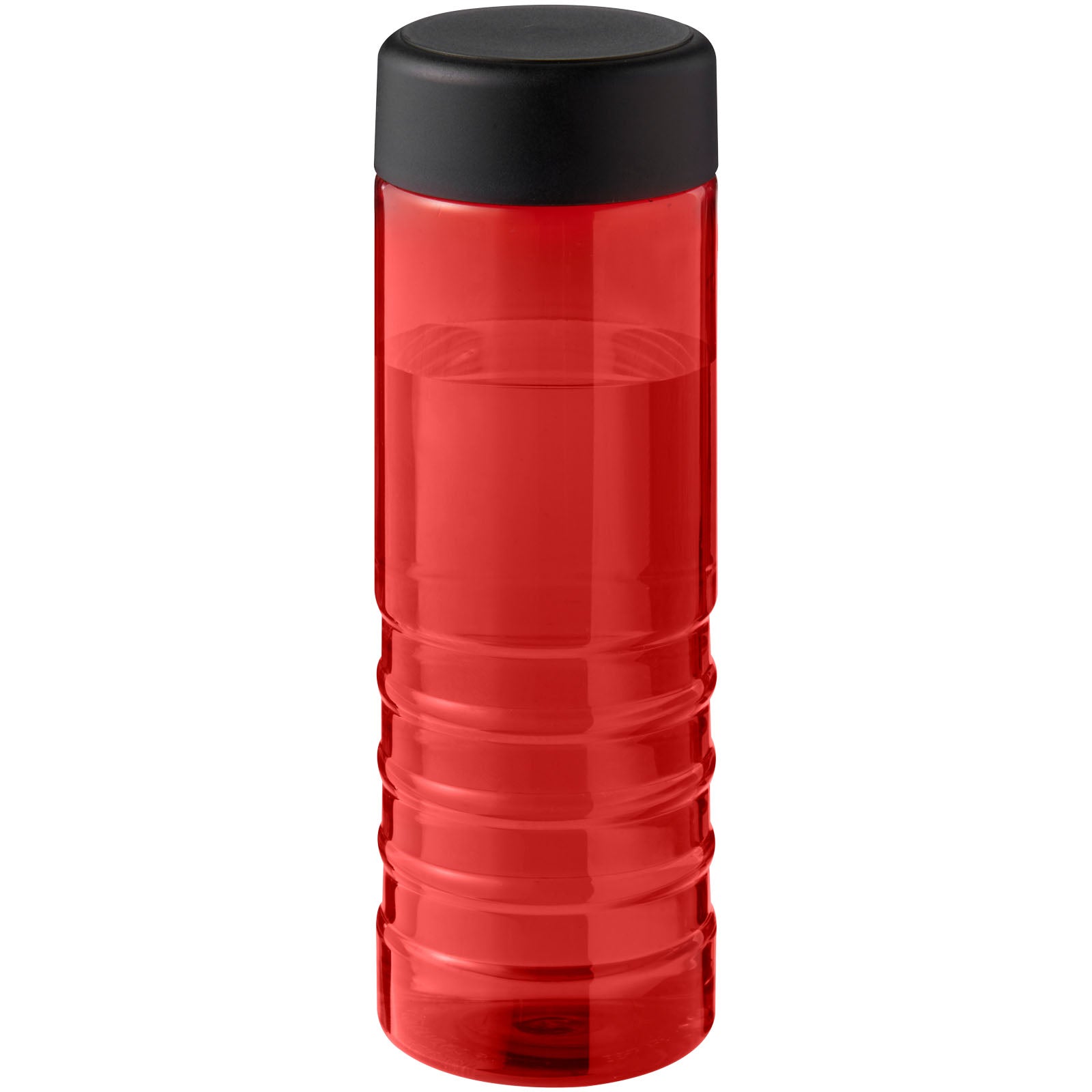 H2O Active® Eco Treble 750 ml Sportflasche mit Drehdeckel – Rot und Schwarz