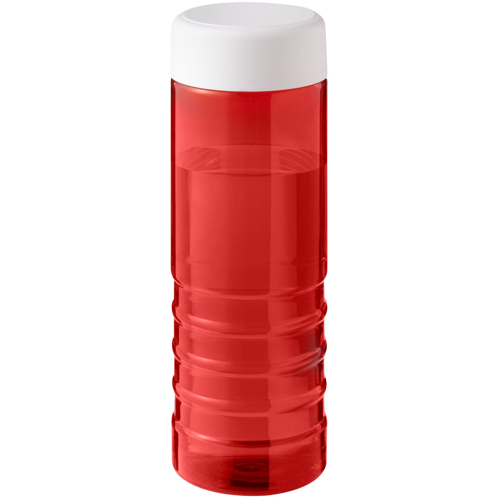 H2O Active® Eco Treble 750 ml Sportflasche mit Drehdeckel – Rot und Weiss