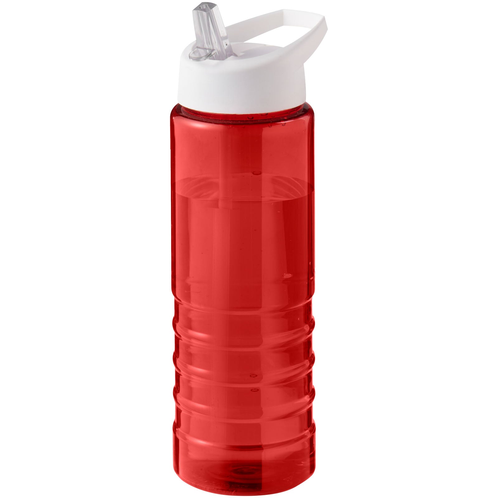 H2O Active® Eco Treble 750 ml Sportflasche mit Stülpdeckel – Rot und Weiss