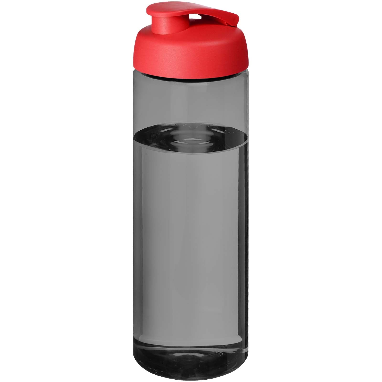 H2O Active® Eco POP Vibe 850 ml Sportflasche mit Klappdeckel – Kohle und Rot