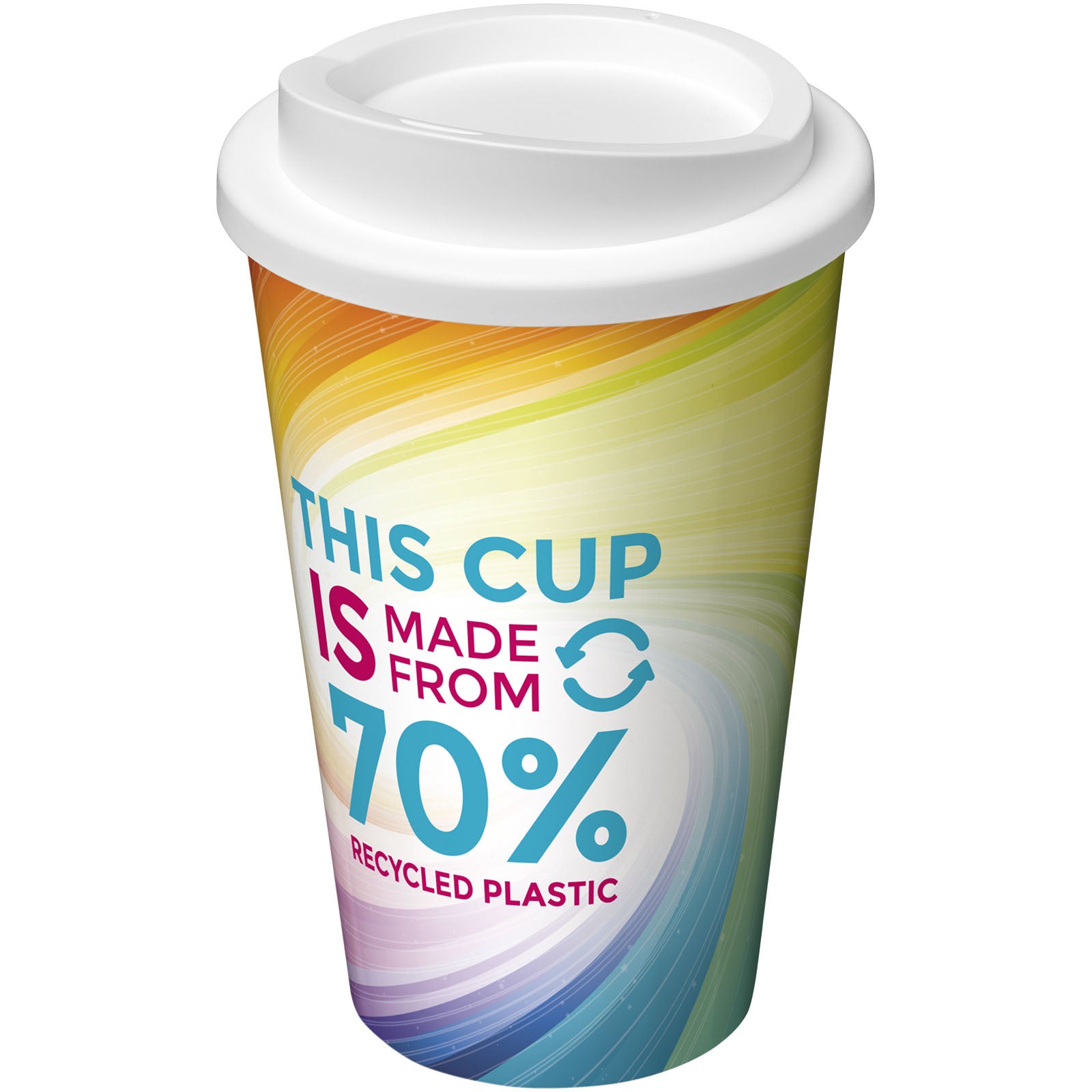 Brite-Americano® Eco 350 ml Isolierbecher – Weiss