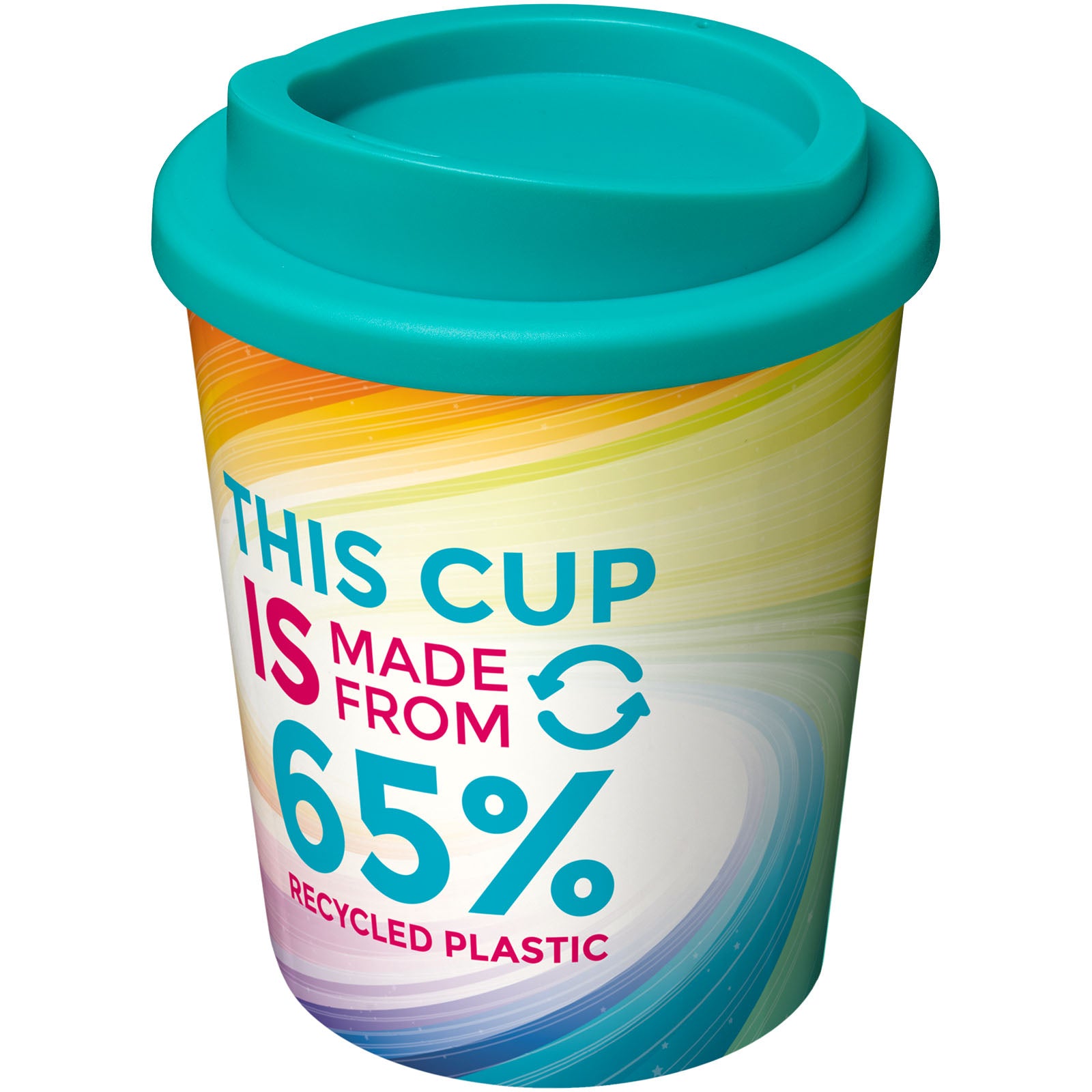 Brite-Americano® Eco Isolierbecher, 250 ml – Aquablau