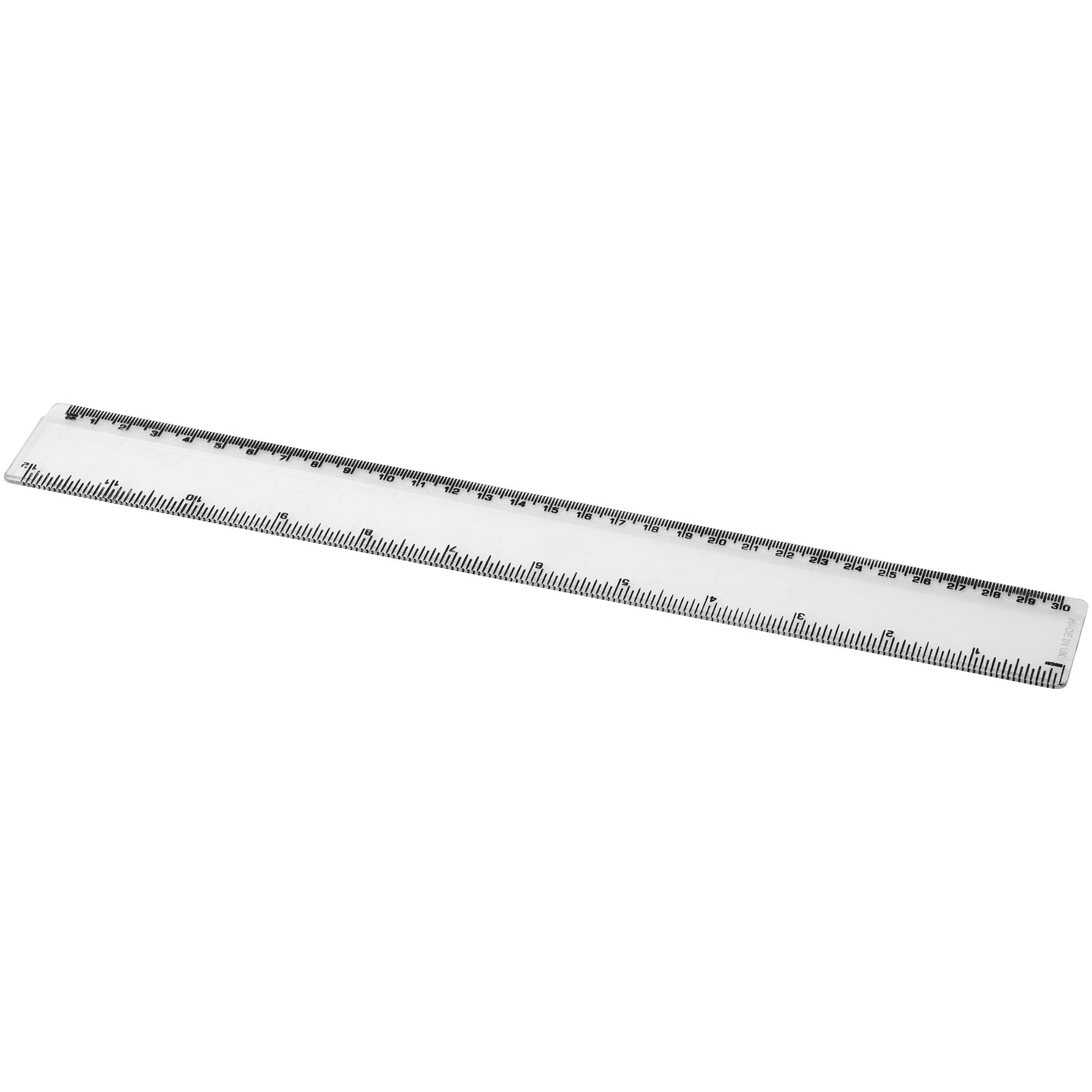 Renzo 30 cm Kunststofflineal – Transparent Klar