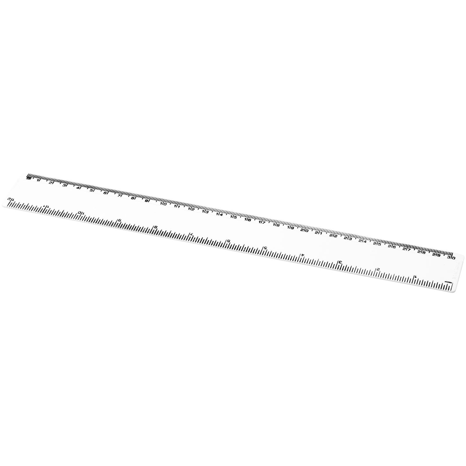 Renzo 30 cm Kunststofflineal – Weiss