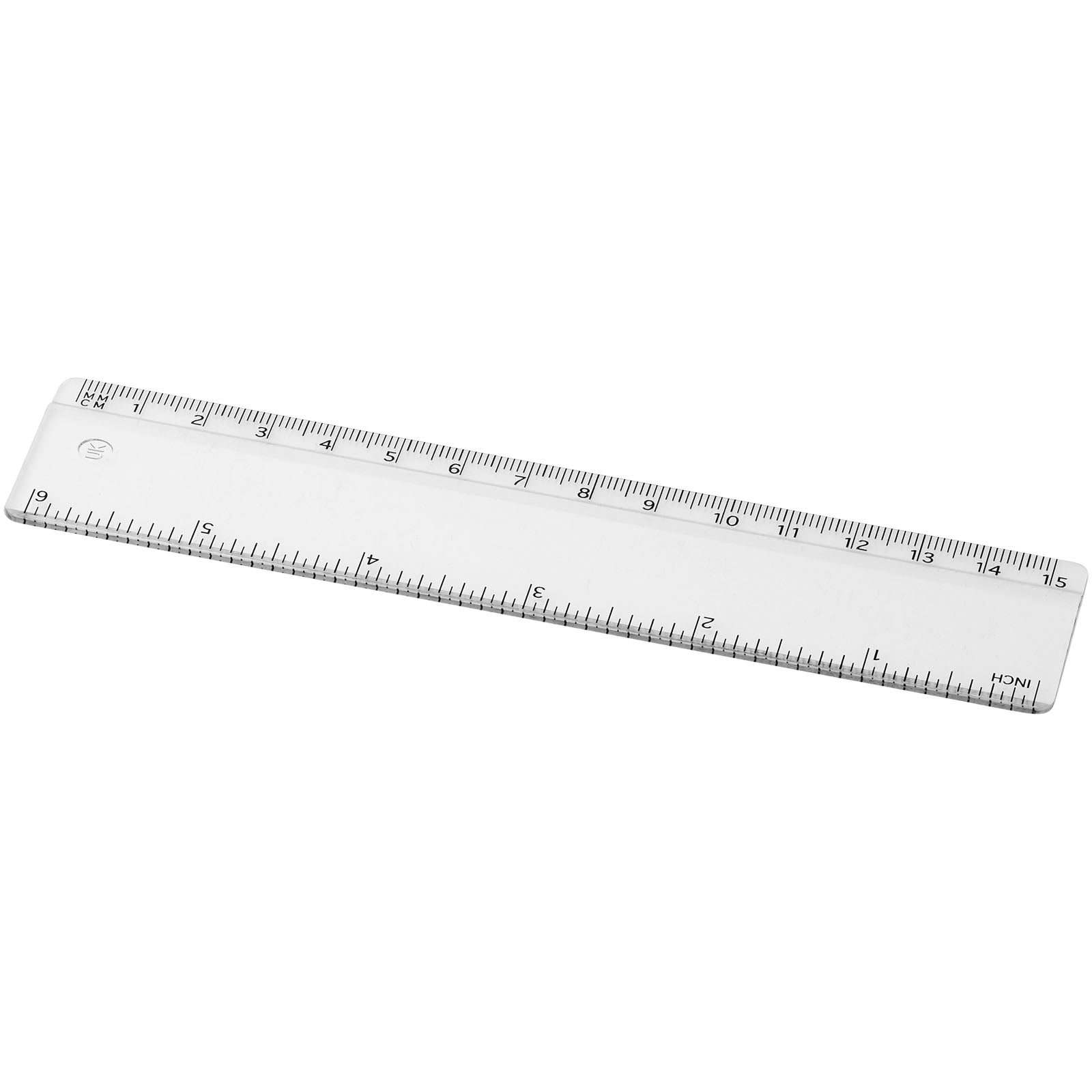 Renzo 15 cm Kunststofflineal – Transparent Klar