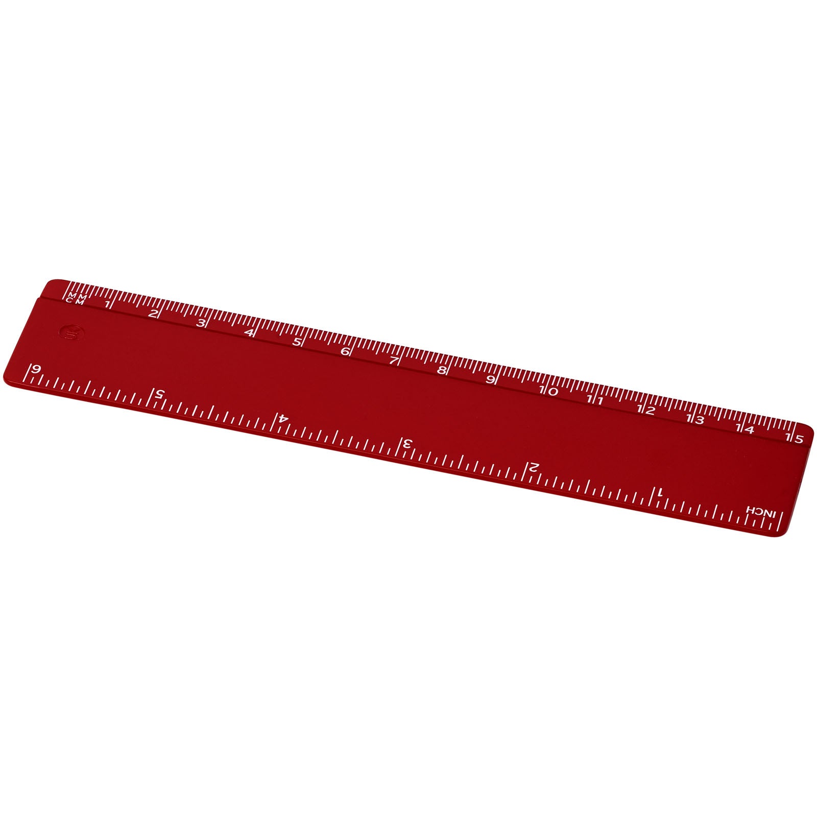 Renzo 15 cm Kunststofflineal – Rot